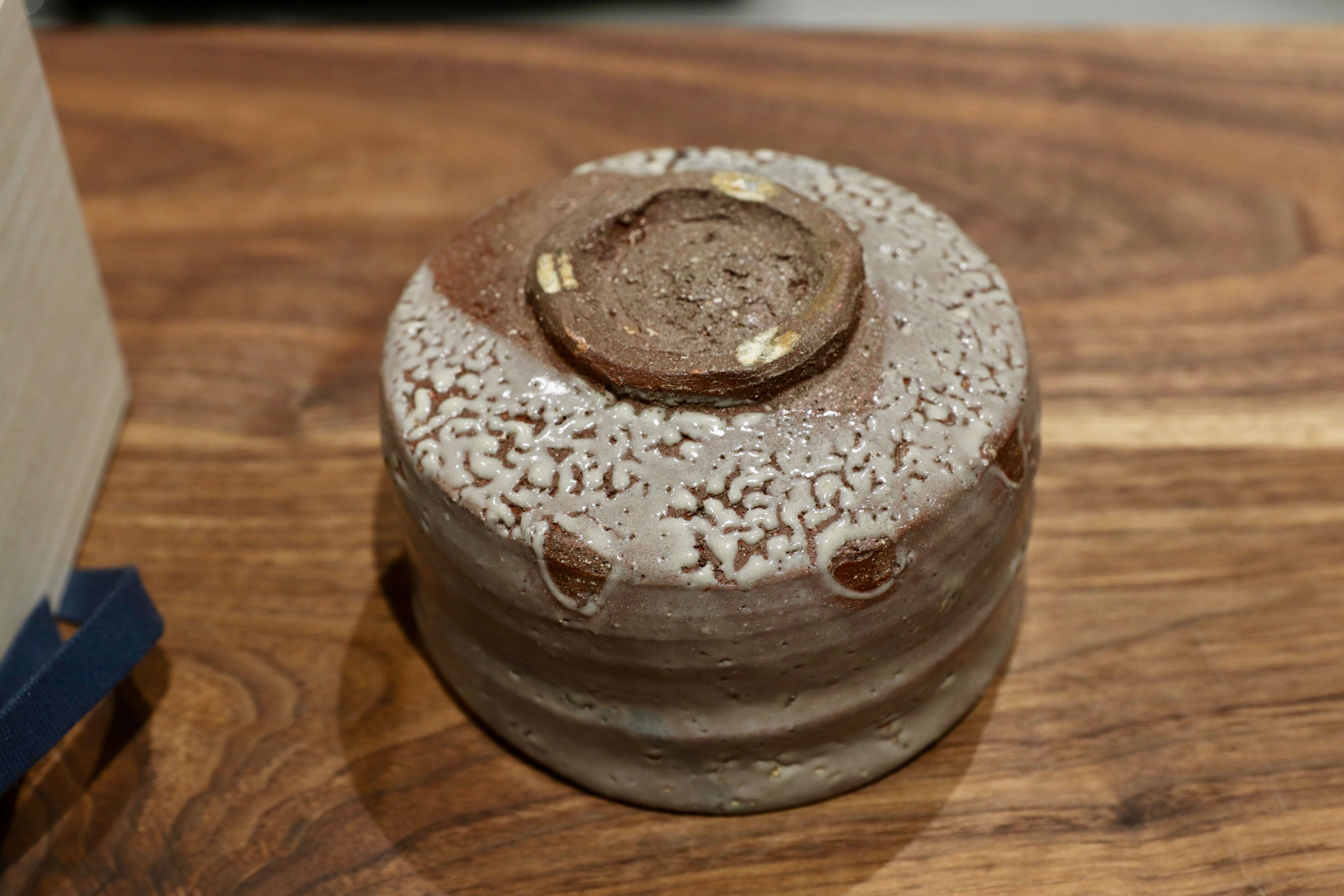 GMIO173○圭泉窯 北村圭泉 鉄絵茶碗 最高級 丹波焼 丹波篠山 陶磁器 未使用