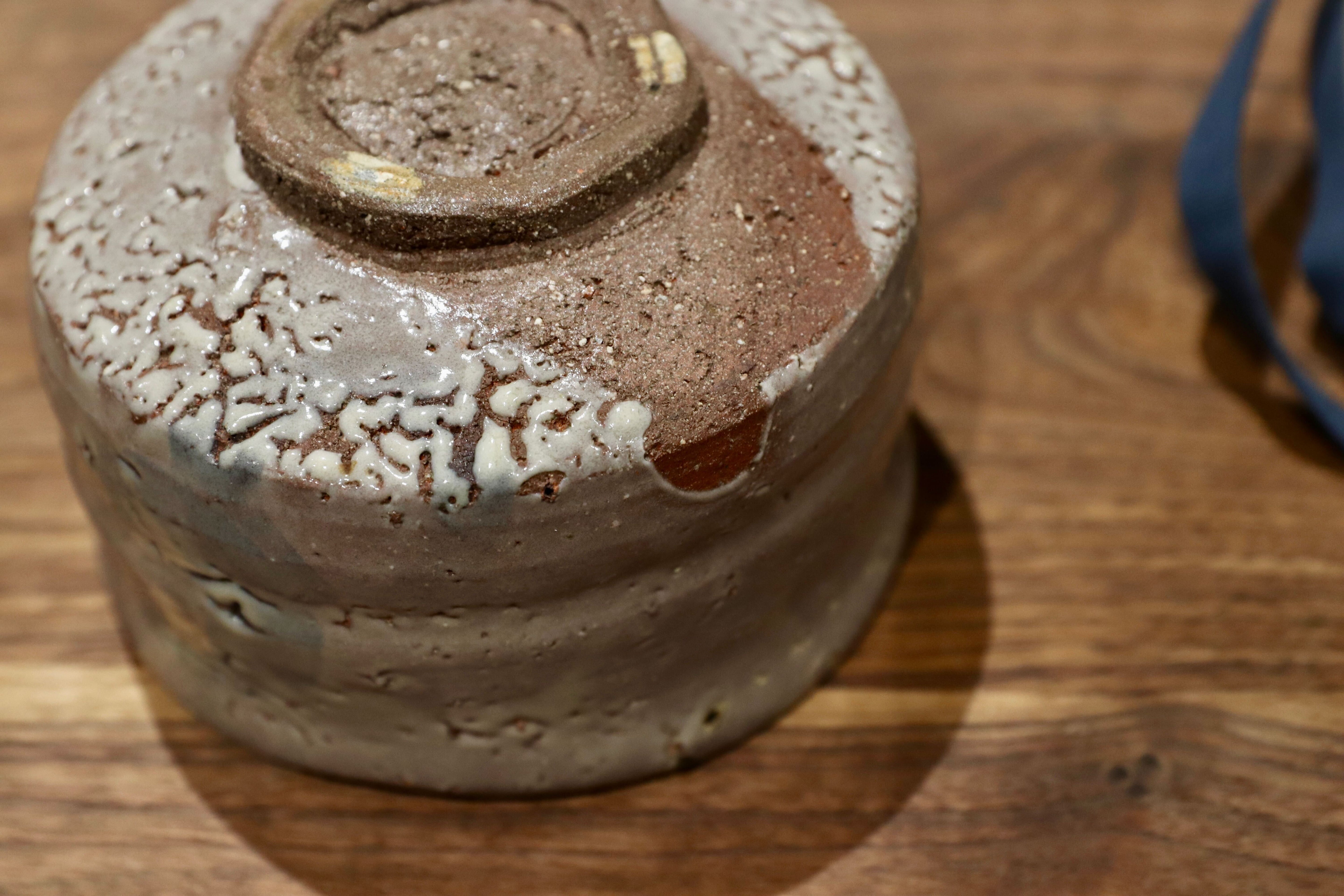 GMIO173○圭泉窯 北村圭泉 鉄絵茶碗 最高級 丹波焼 丹波篠山 陶磁器 未使用