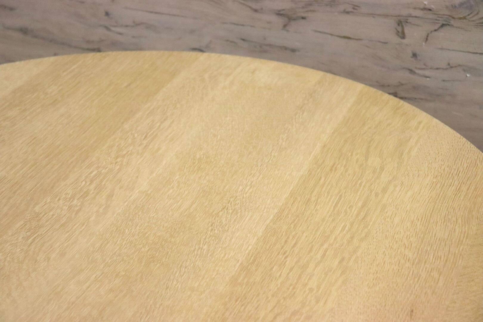 GMIS303○飛騨産業 / HIDA 侭 JIN ダイニングテーブル ラウンドテーブル 食卓机 ナチュラル ホワイトオーク 無垢材 定価約15.5万 展示品