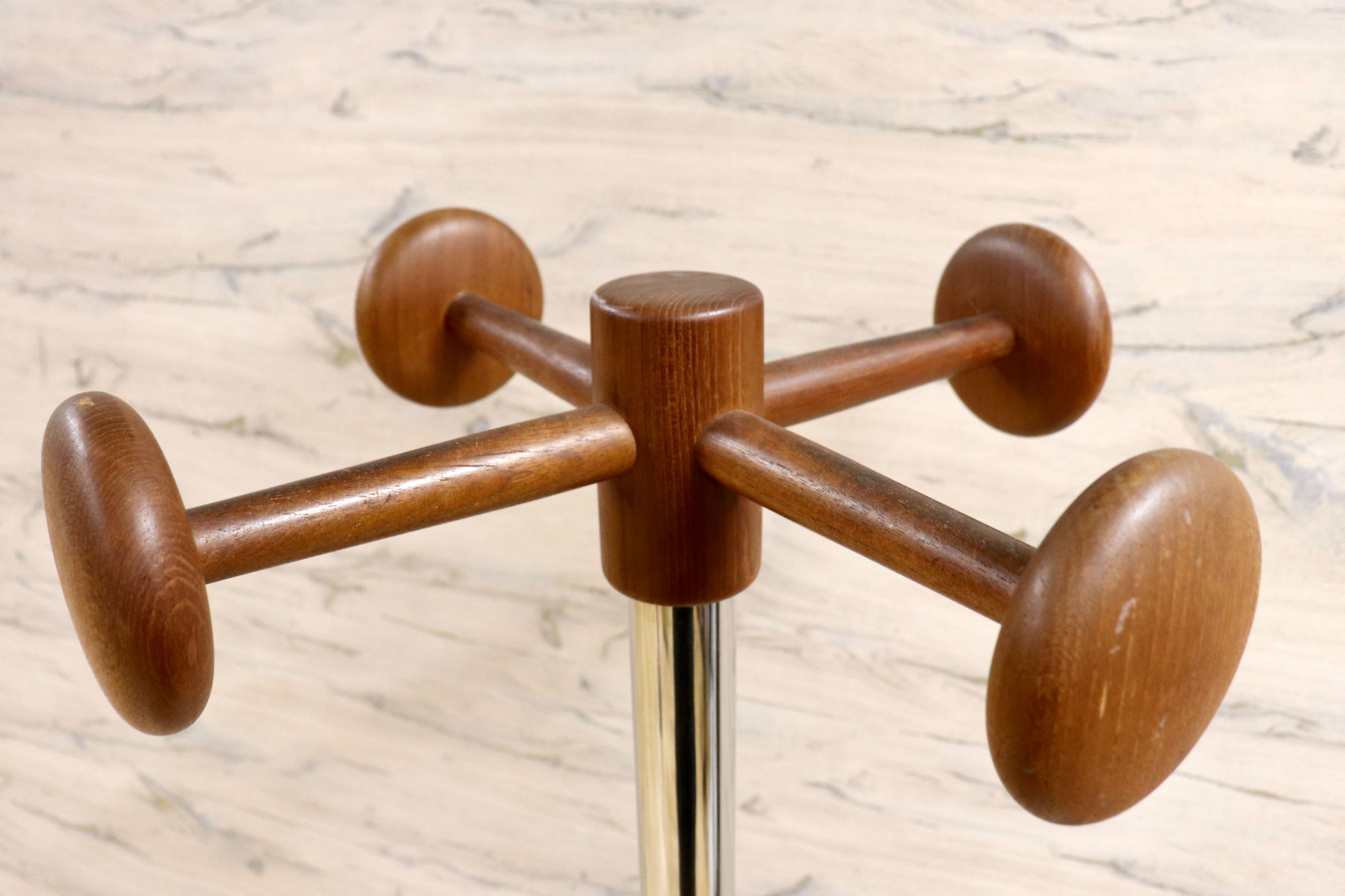 GMHS509○ポールハンガー コートハンガー ハンガーラック 帽子かけ ヴィンテージ レトロ 北欧スタイル モダン チーク材