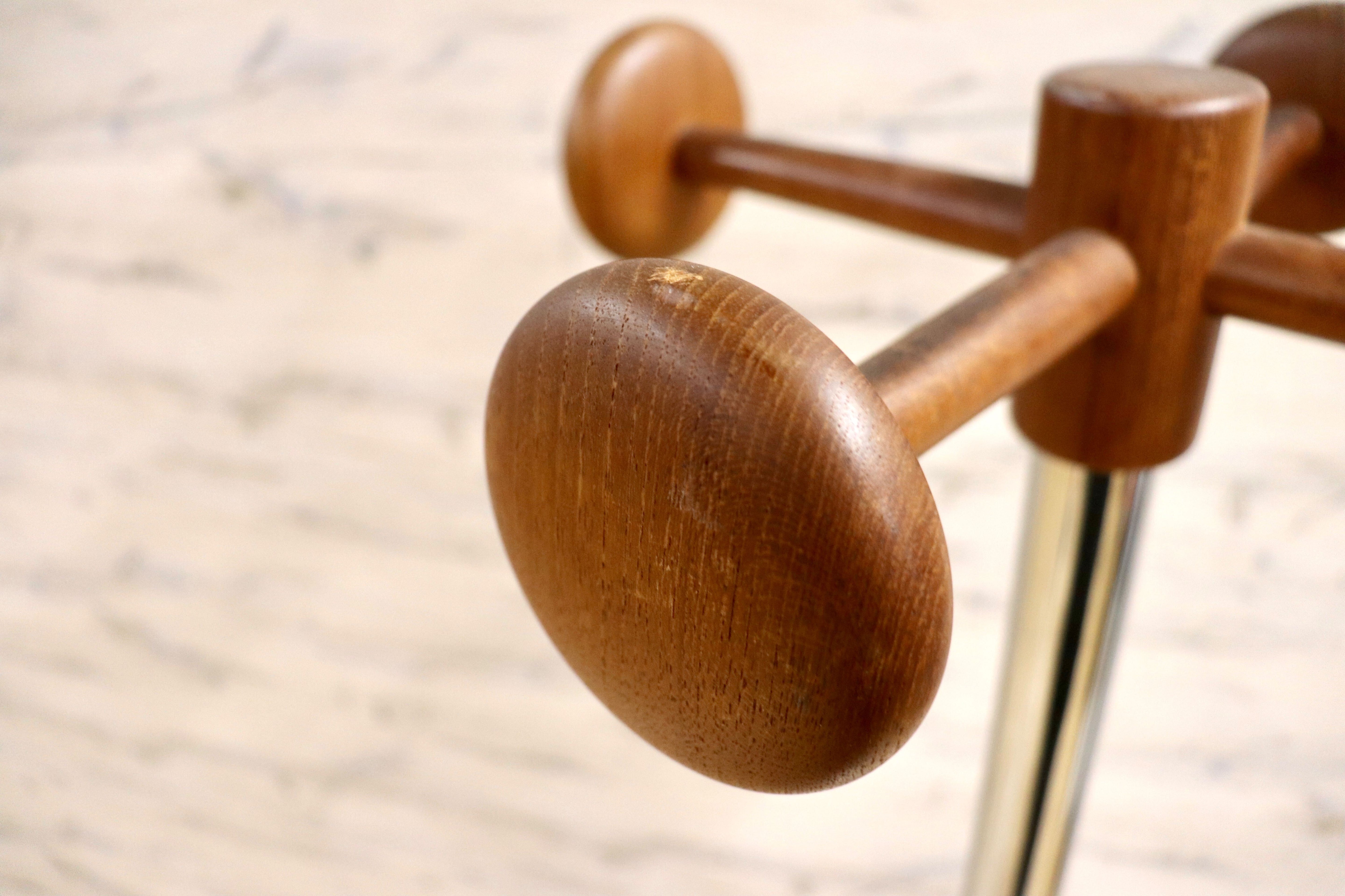 GMHS509○ポールハンガー コートハンガー ハンガーラック 帽子かけ ヴィンテージ レトロ 北欧スタイル モダン チーク材