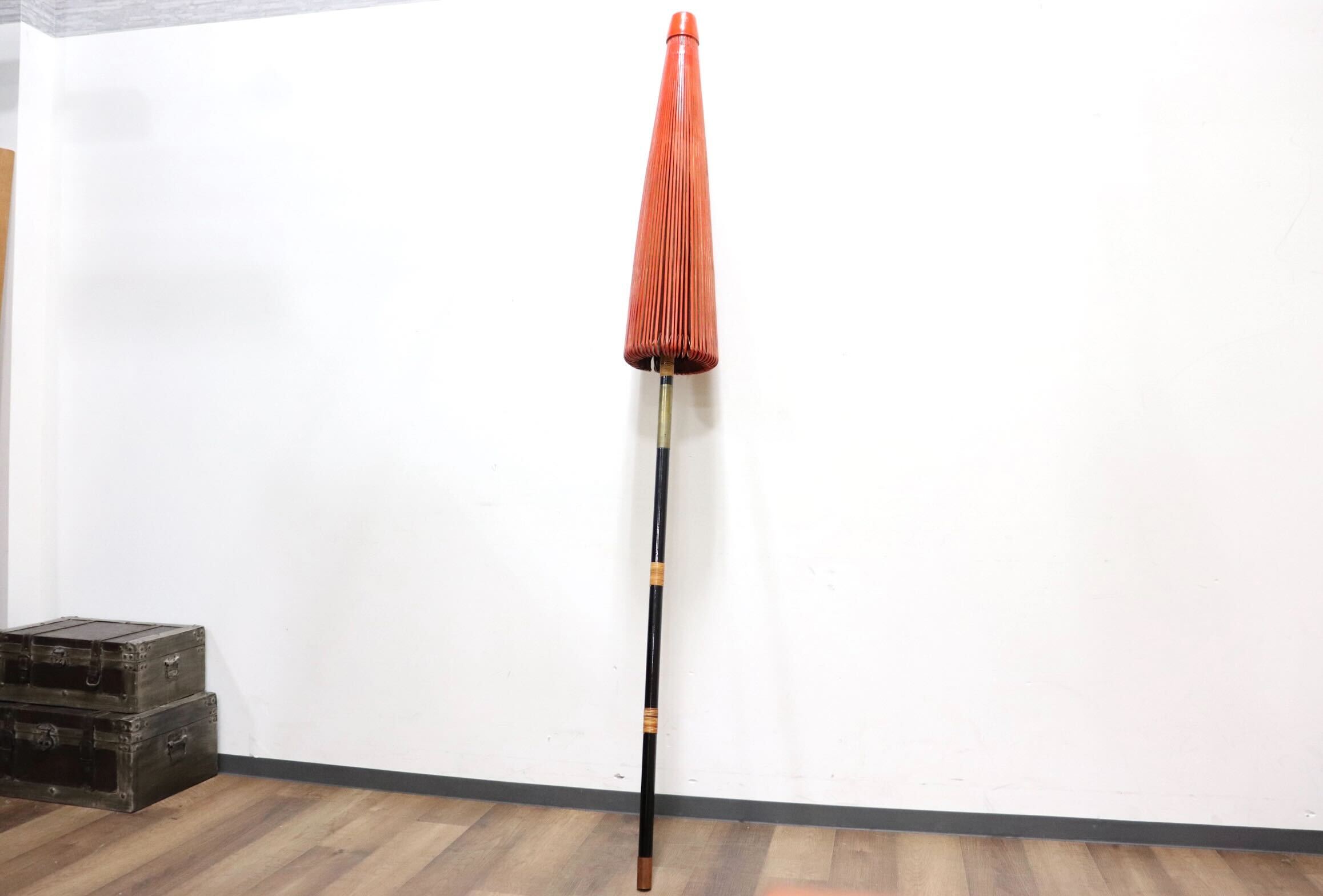 GMGT174A○野点傘 和傘 日傘 茶屋 茶道具 茶席 茶会 日除け アンティーク レトロ 和家具 和モダン 古民家 店舗 什器 伝統工芸