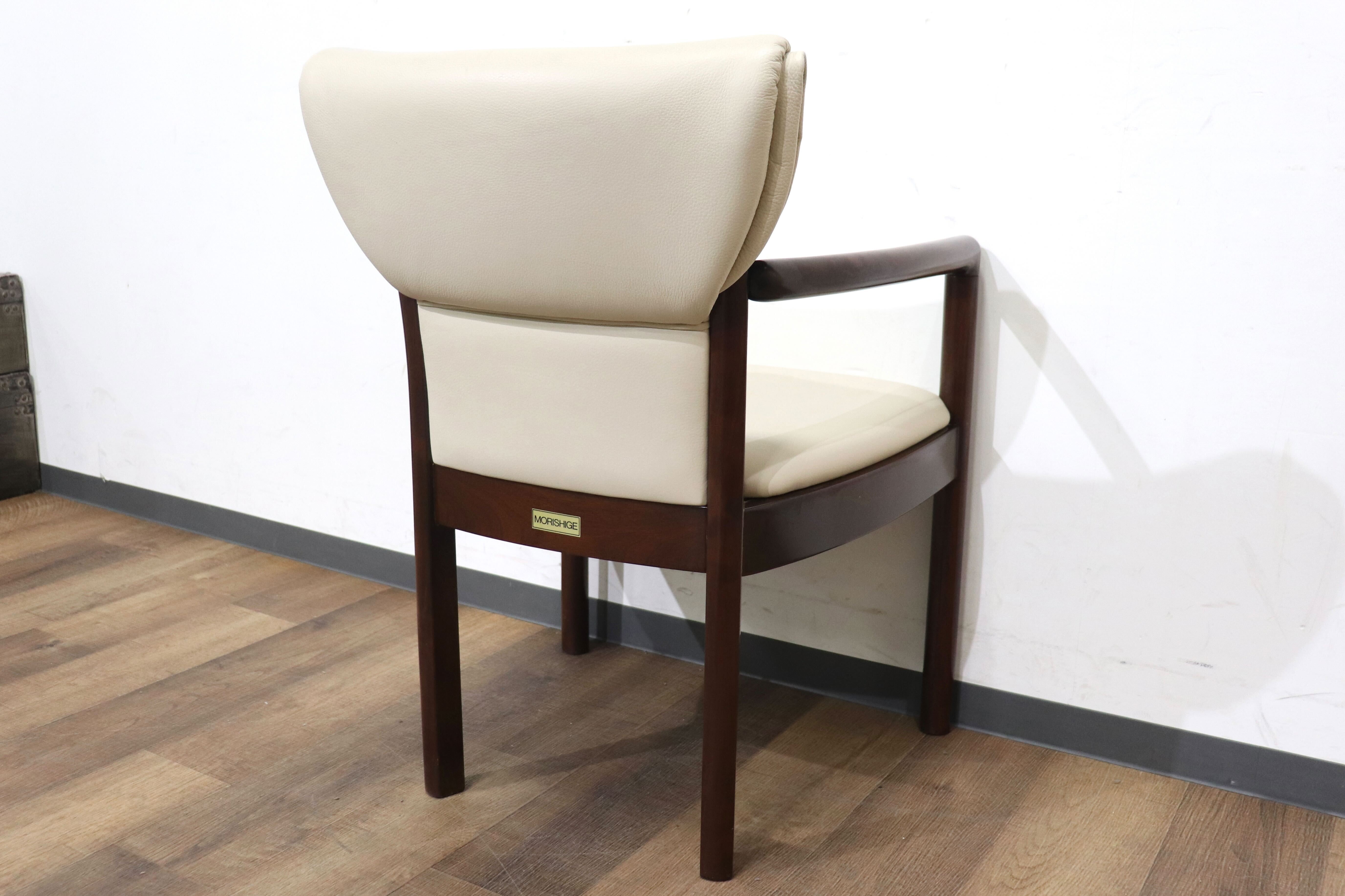 GMHN302A○モリシゲ / MORISHIGE アームチェア ダイニングチェア 食卓椅子 椅子 本革 IDC大塚家具 最高級 モダン クラシック