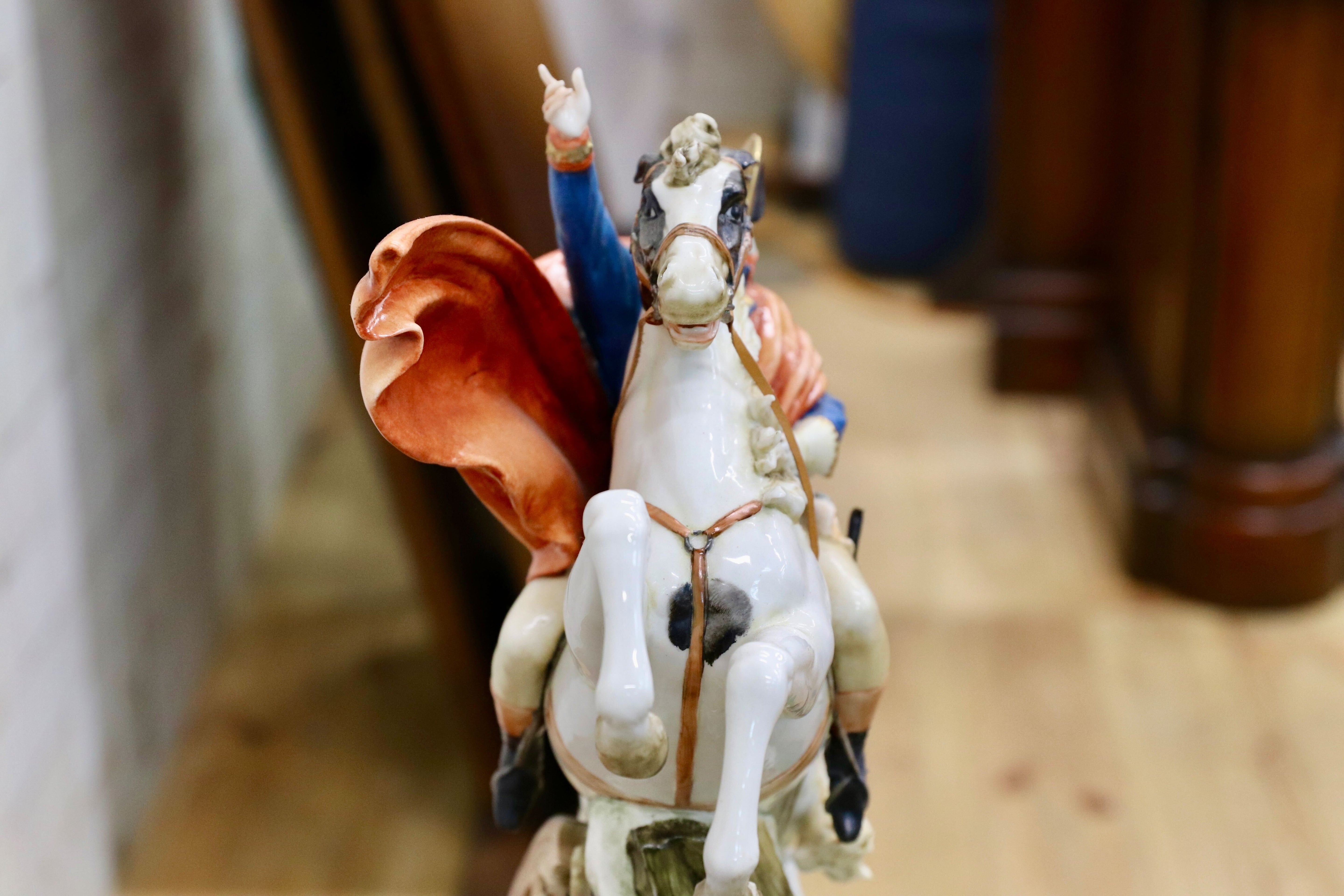 GMIO252○PRINCIPE / プリンシペ ナポレオン 陶器 オブジェ イタリア 輸入品 定価38.5万 展示品 ※発送不可