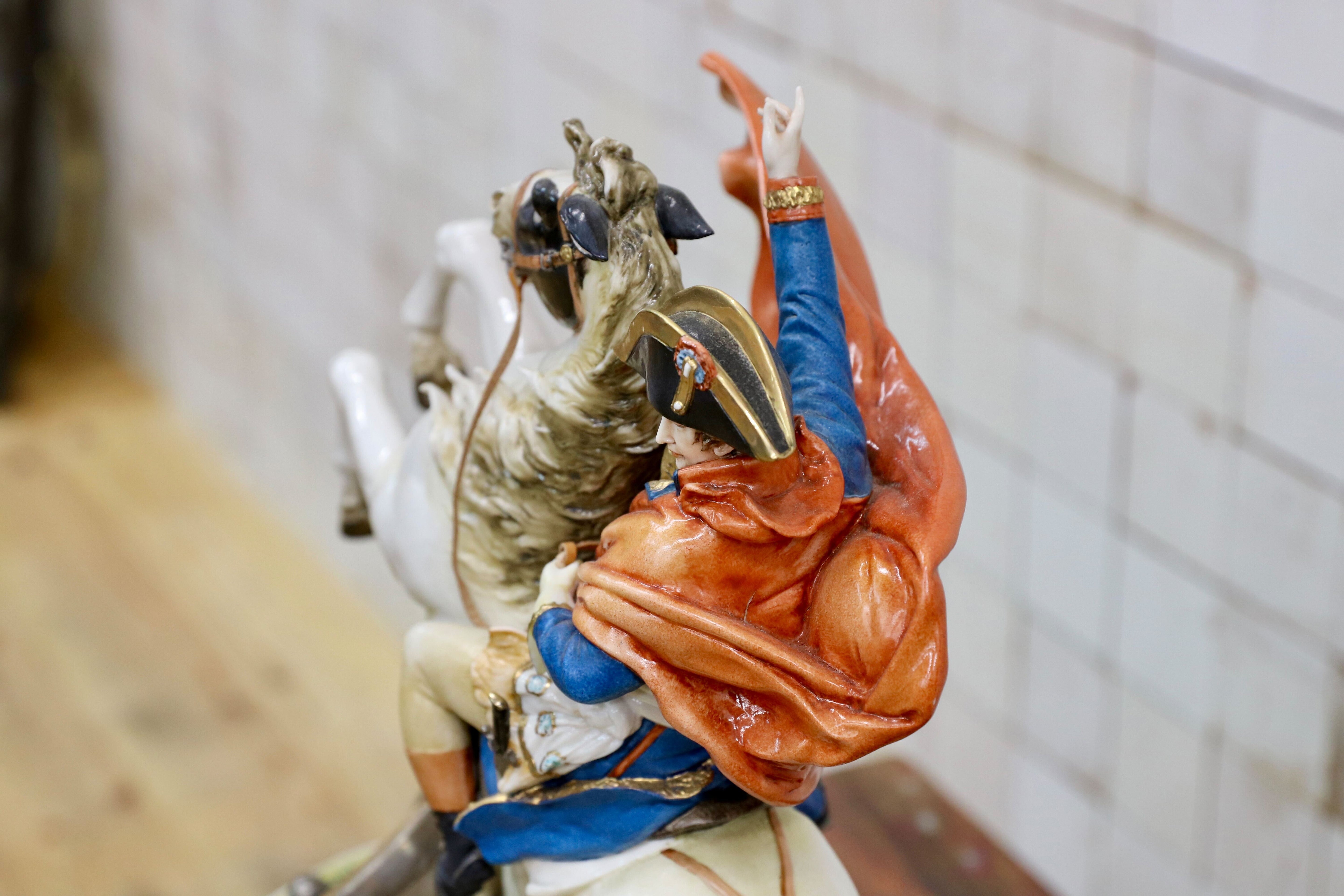 GMIO252○PRINCIPE / プリンシペ ナポレオン 陶器 オブジェ イタリア 輸入品 定価38.5万 展示品 ※発送不可