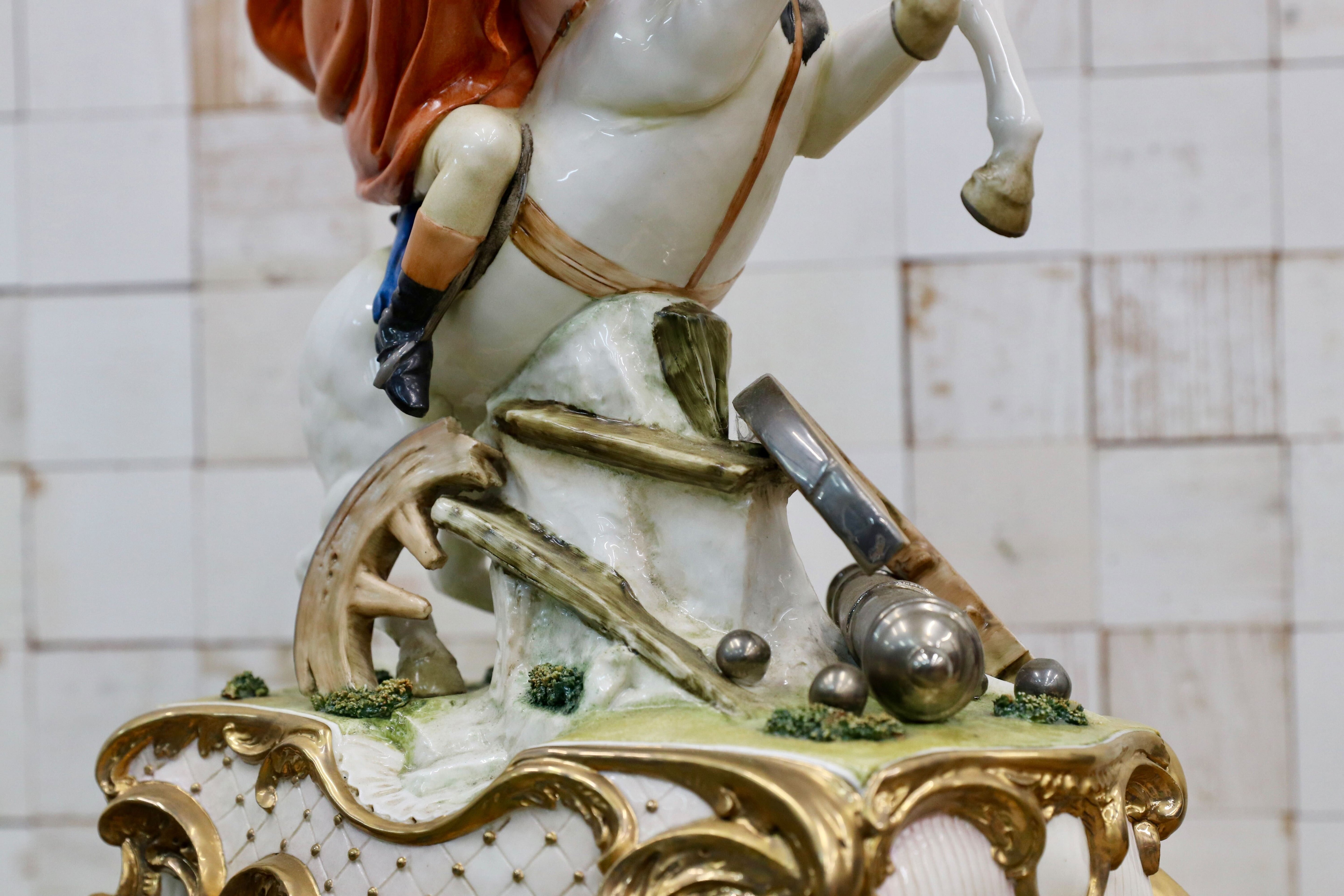 GMIO252○PRINCIPE / プリンシペ ナポレオン 陶器 オブジェ イタリア 輸入品 定価38.5万 展示品 ※発送不可