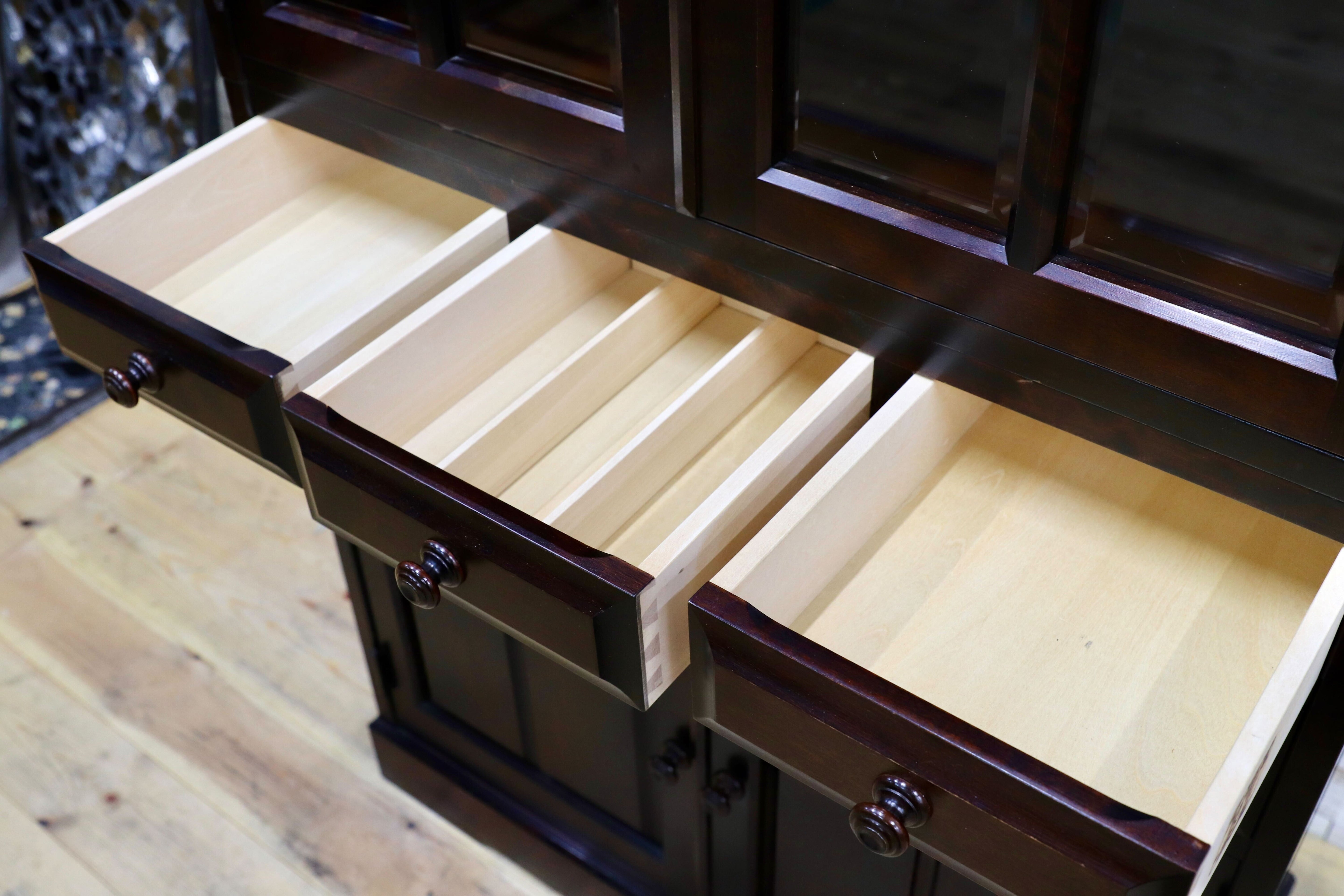 GMIS321○北海道民芸家具 食器棚 飾り棚 キャビネット 水屋棚 キッチンボード 飛騨産業 和モダン 和家具 レトロ