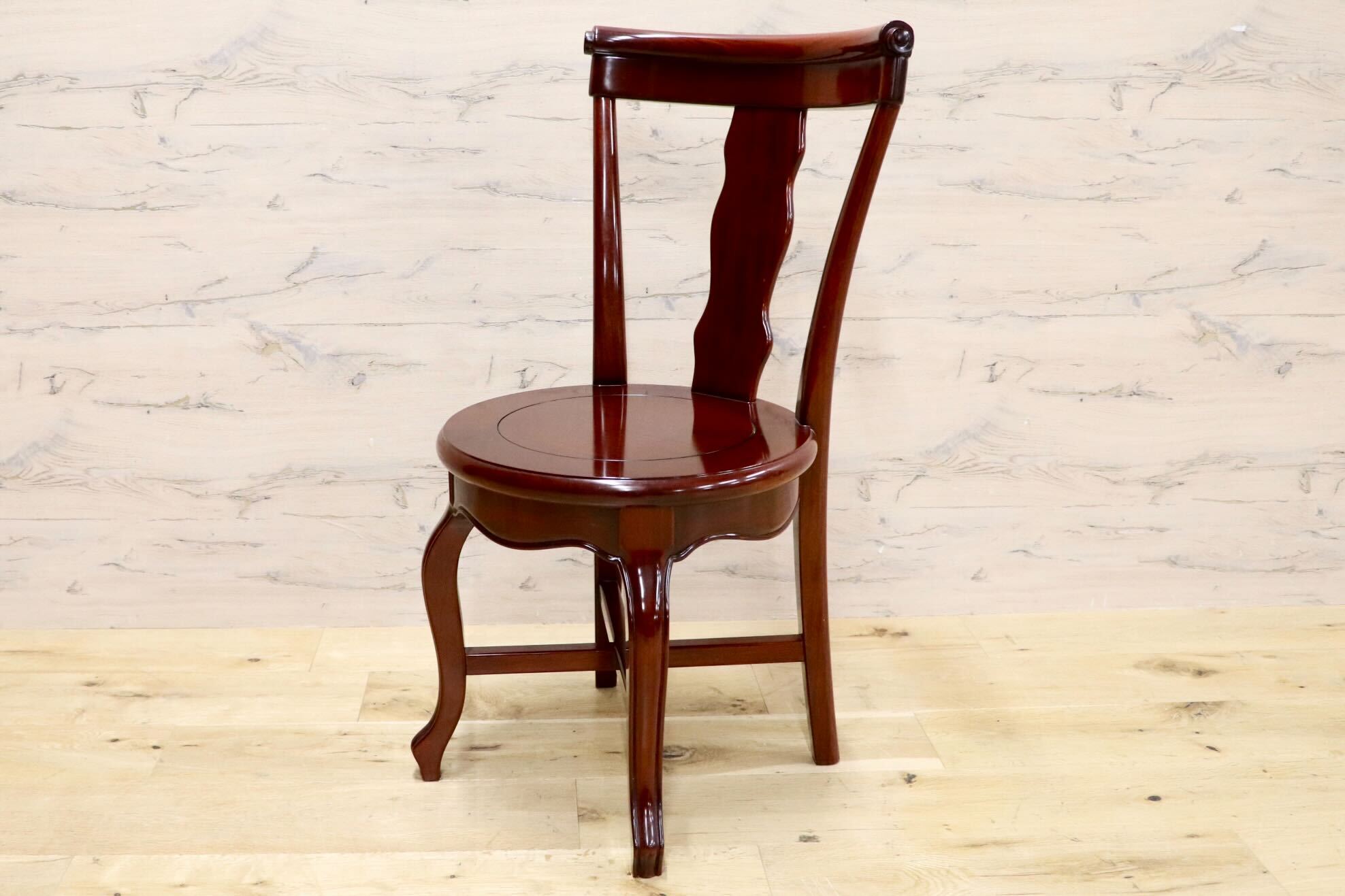 GMHN281D○唐木家具 ダイニングチェア 食卓椅子 花梨材 無垢 中国美術 高級家具 アジアン 展示品