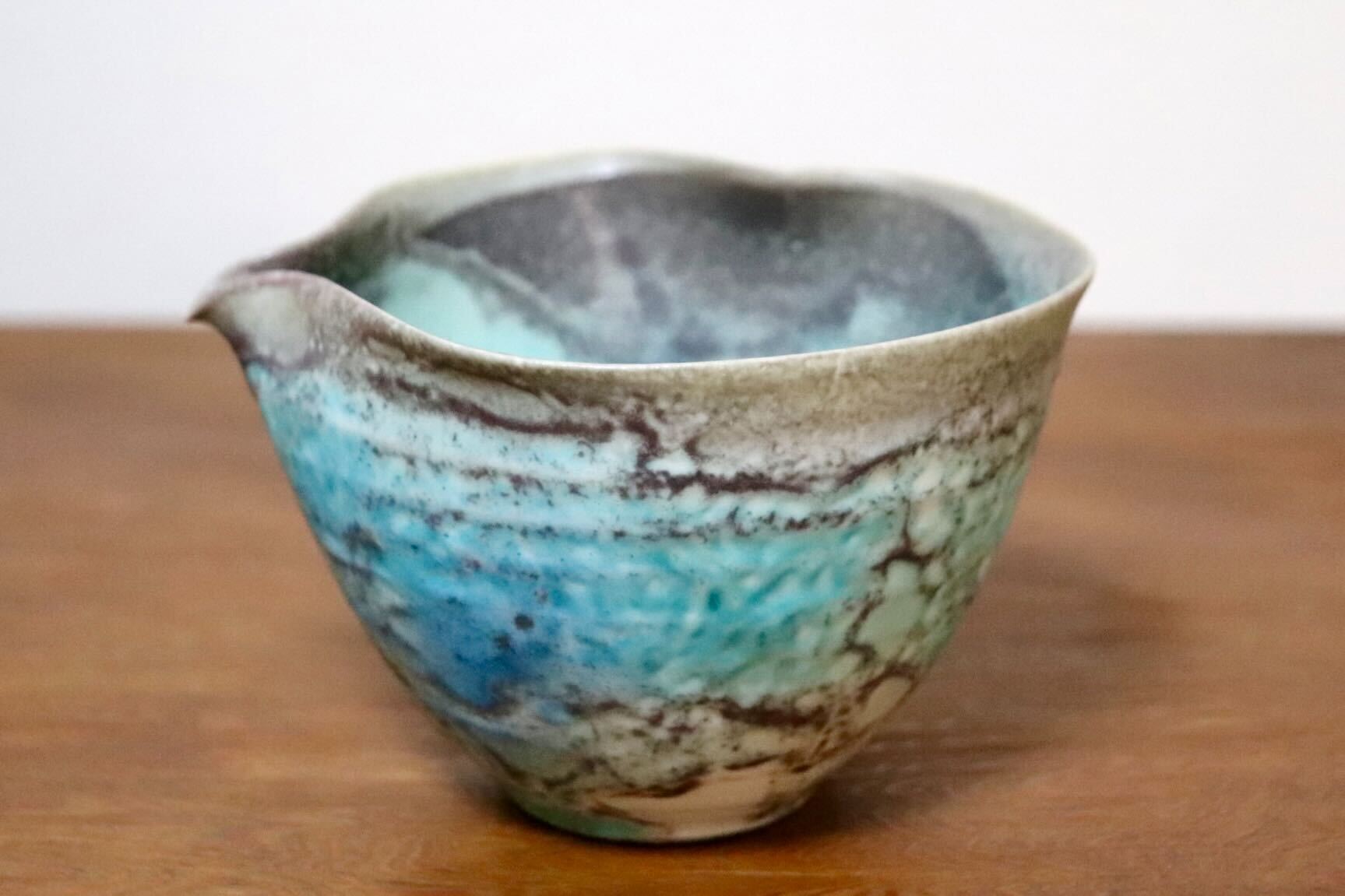 GMIO455A○千代市陶房 清水万佐年 丹波焼 片口 伝統工芸 丹波篠山 未使用