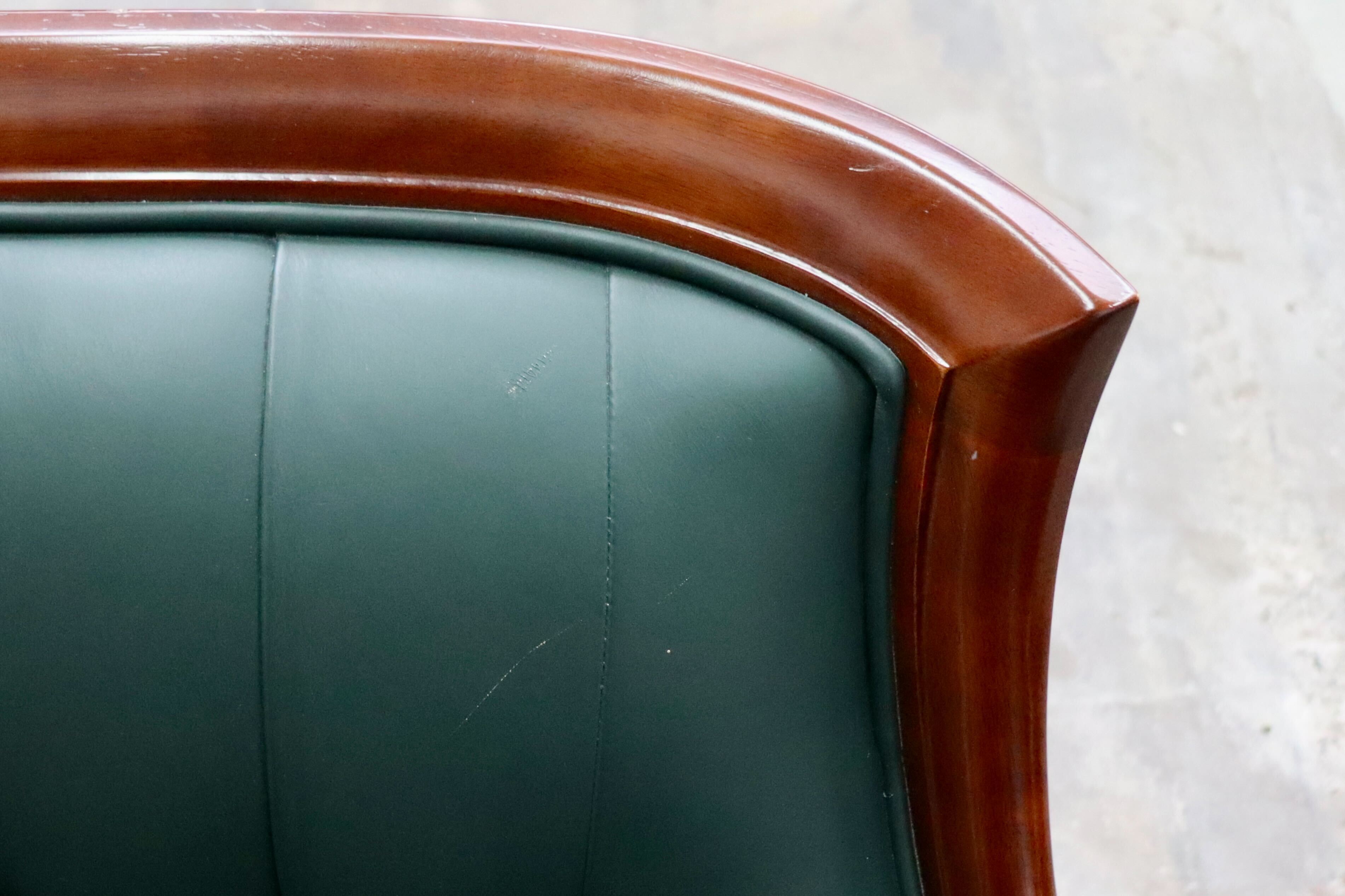 GMIS442○maruni / マルニ ブリティッシュコレクション メリル 2人掛けソファ ラブソファ ダークグリーン 定価約60.7万