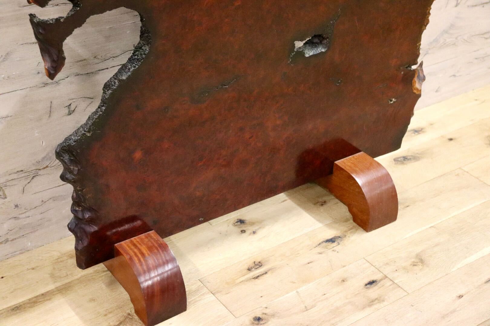 GMIH284A○最高級 花梨材 唐木 無垢 一枚板 衝立 間仕切り 屏風 飾り板 和家具 和モダン 玄関 和室 茶室 希少