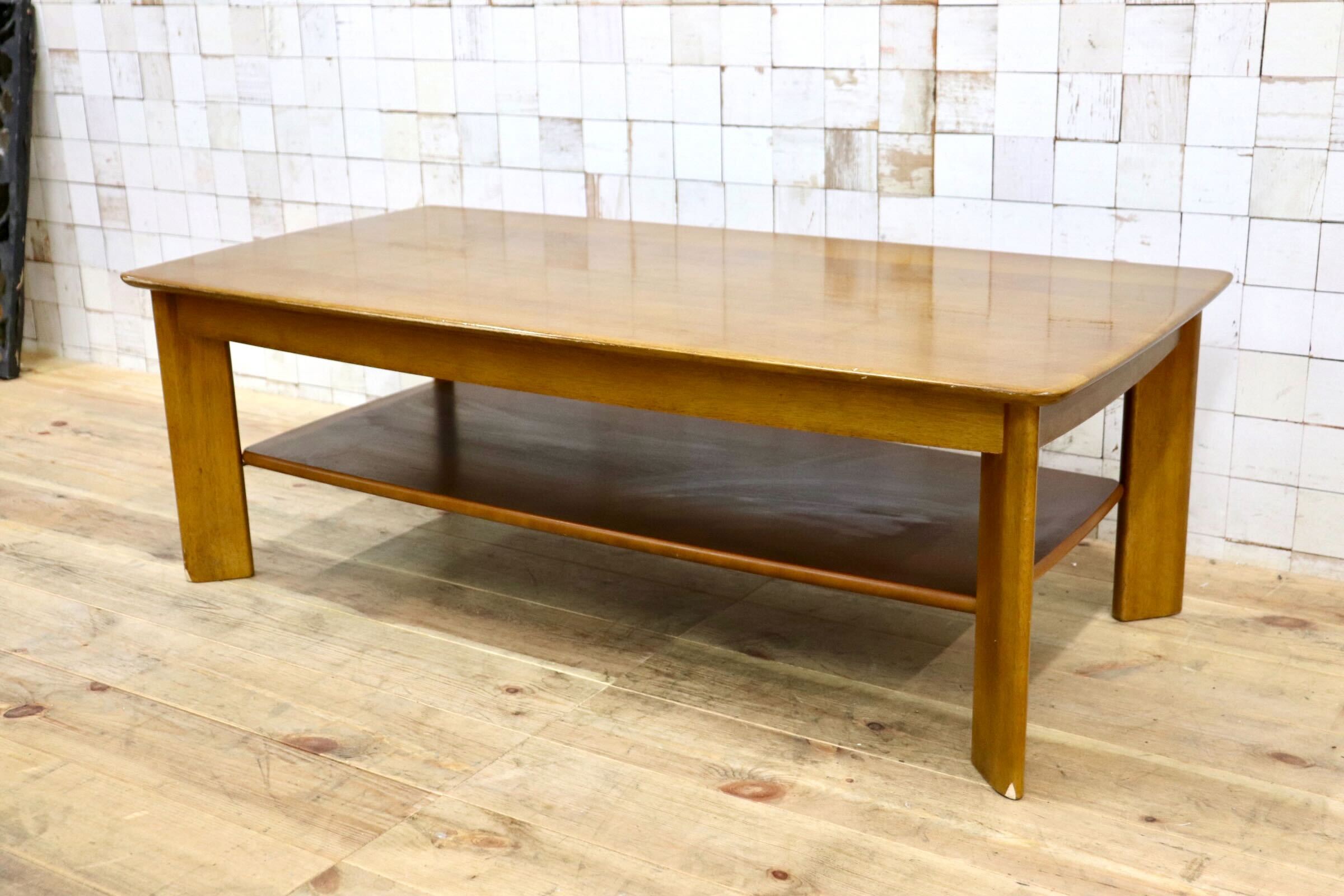 GMIH475A〇karimoku / カリモク リビングテーブル ローテーブル センターテーブル 棚付き ナチュラル