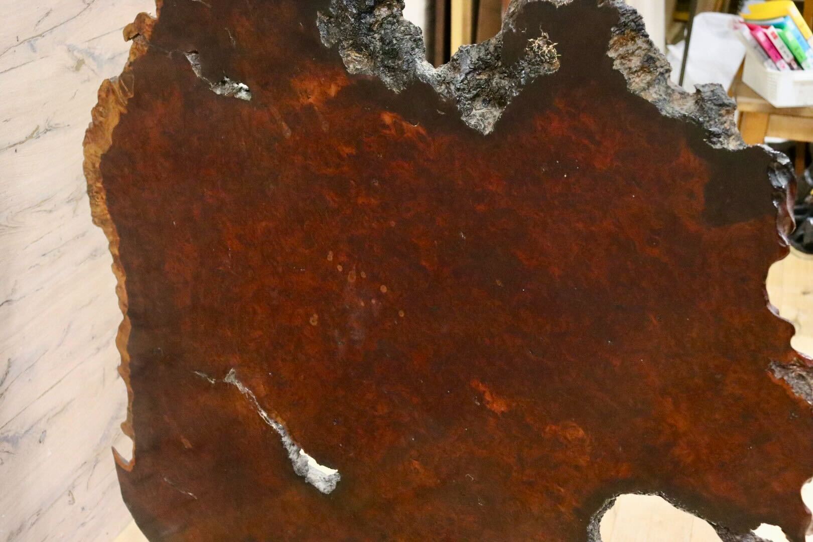 GMIH284A○最高級 花梨材 唐木 無垢 一枚板 衝立 間仕切り 屏風 飾り板 和家具 和モダン 玄関 和室 茶室 希少