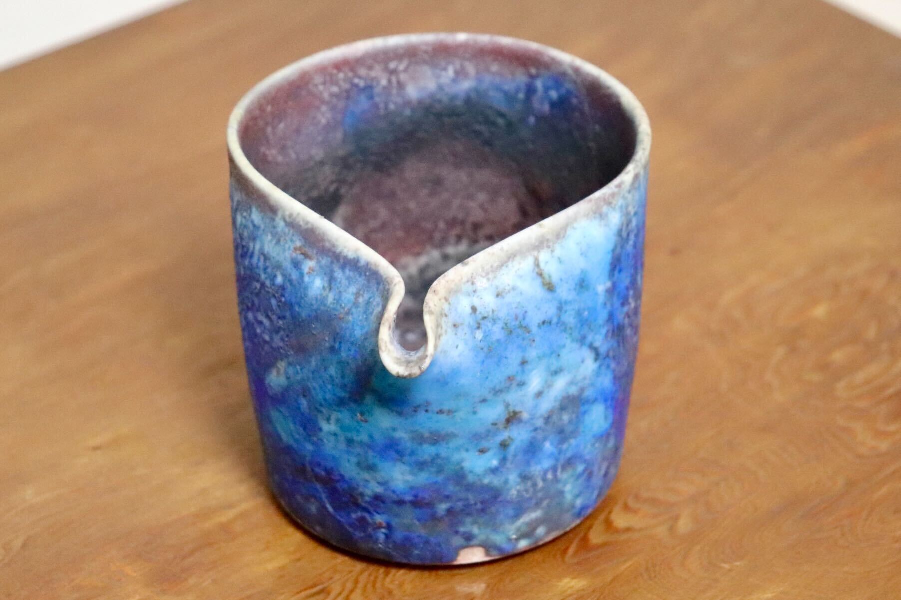 GMIO455B○千代市陶房 清水万佐年 丹波焼 片口 伝統工芸 丹波篠山 未使用