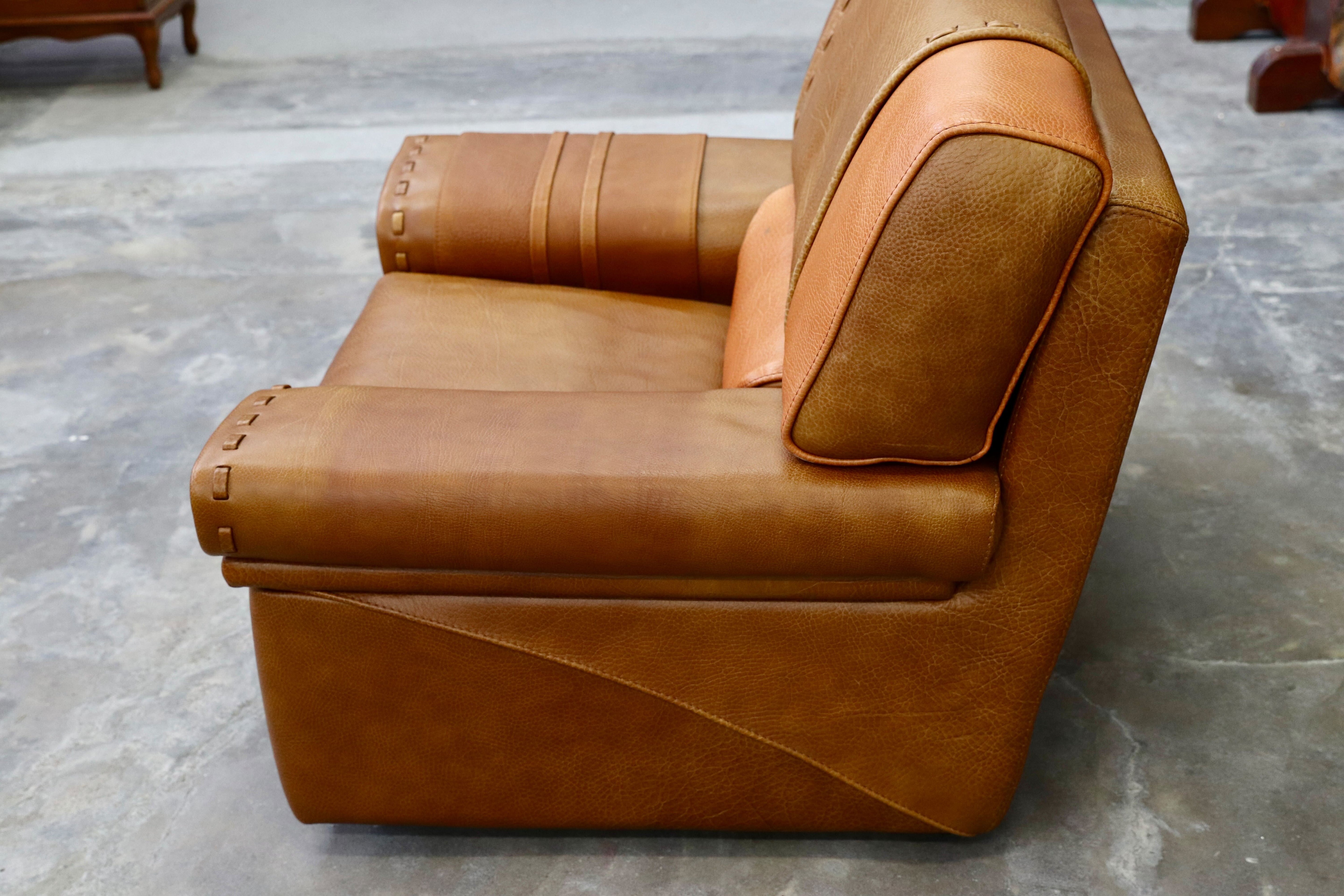 GMIK148○formenti / フォルメンティ イタリア製 最高級 ラグジュアリー シングルソファ 厚手本革 ブラウン ユーロカーサ取扱 約70万