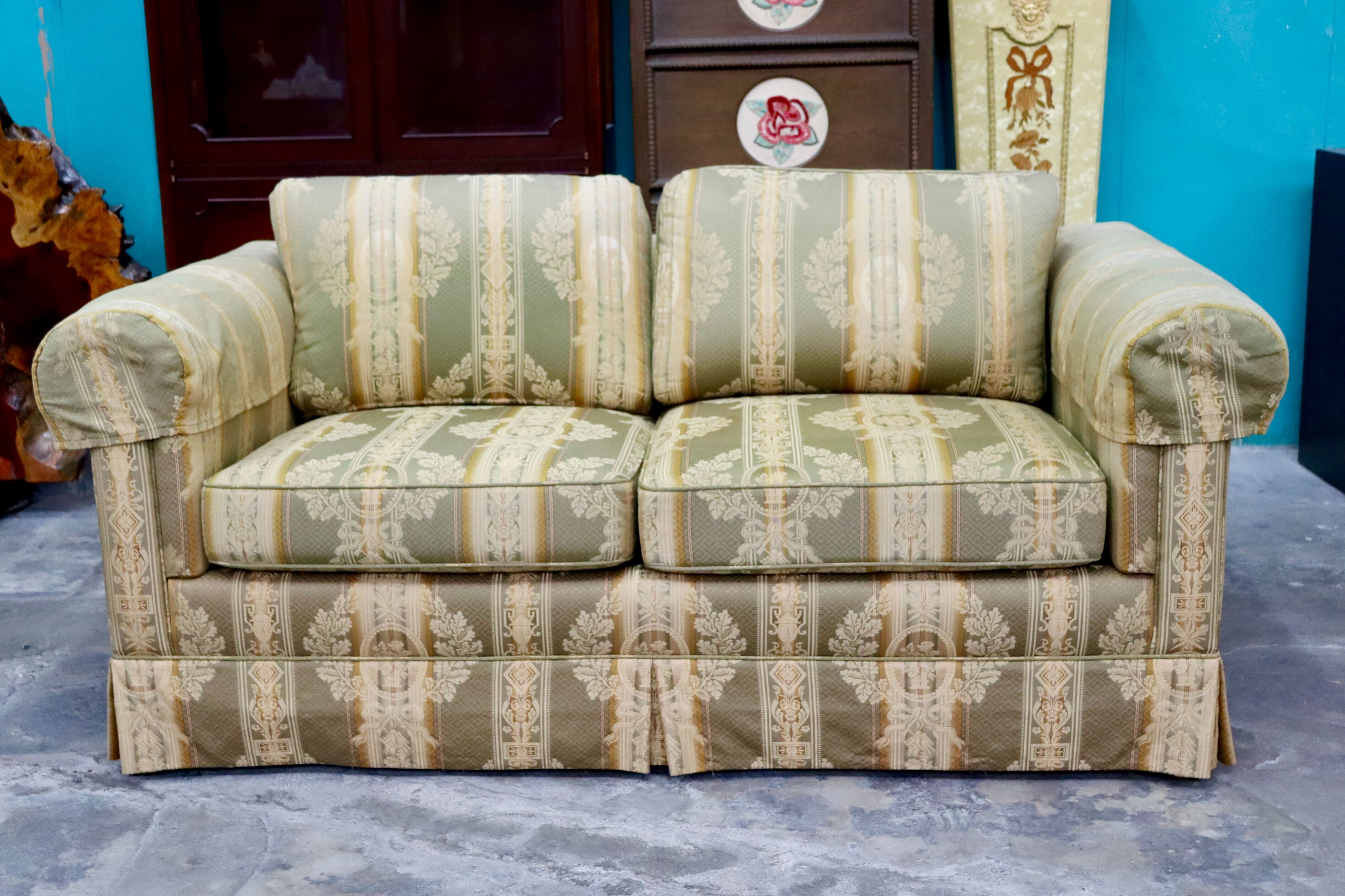 GMIK675A○DREXEL HERITAGE / ドレクセルヘリテイジ 2人掛けソファ ラブソファ 長椅子 ファブリック ヴィンテージ クラシック 高級家具