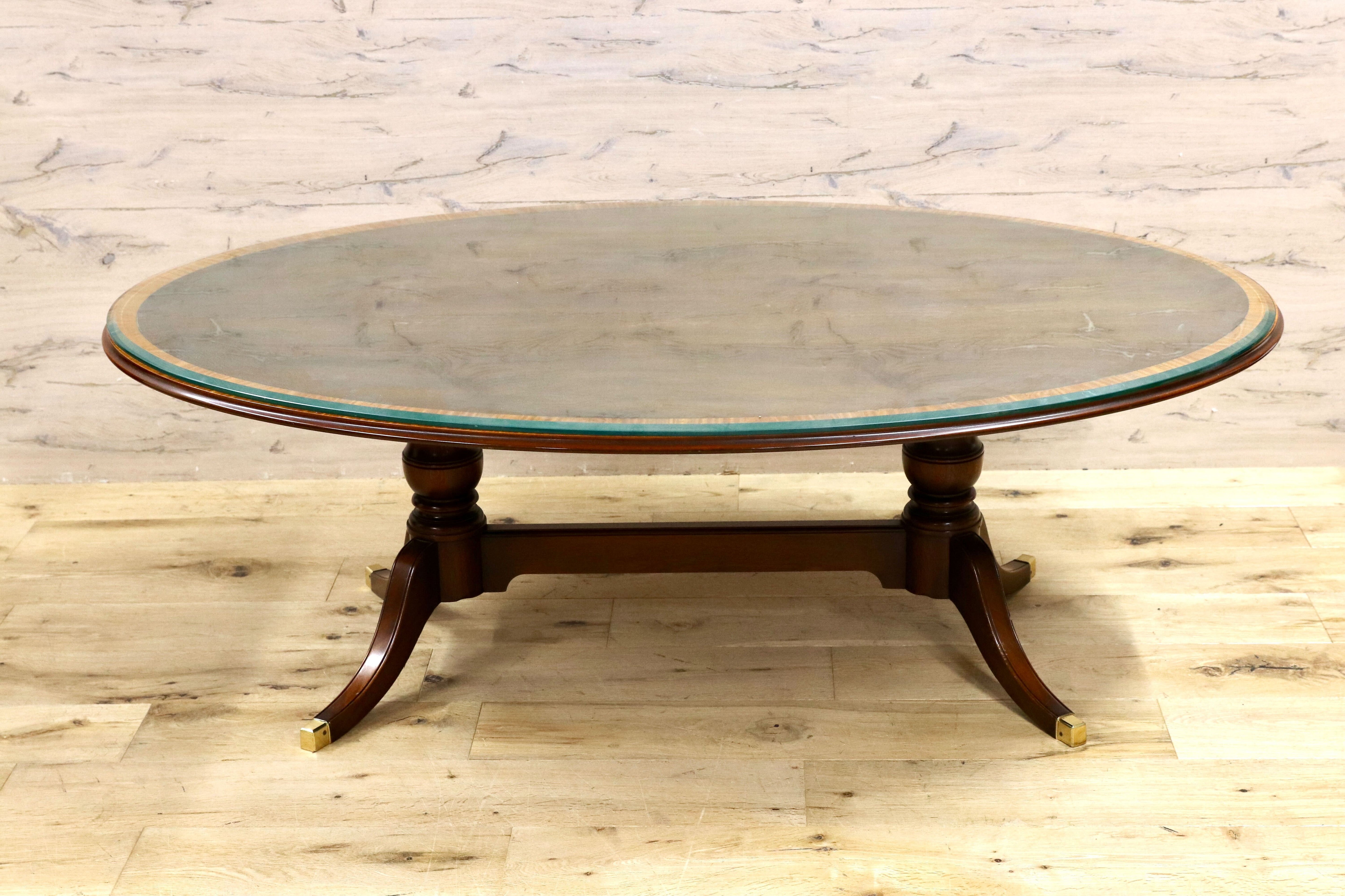 GMHS401○RACKSTRAW / ラックストロー センターテーブル リビングテーブル 応接机 マホガニー イギリス ヴィンテージ 西洋 クラシック 稀少