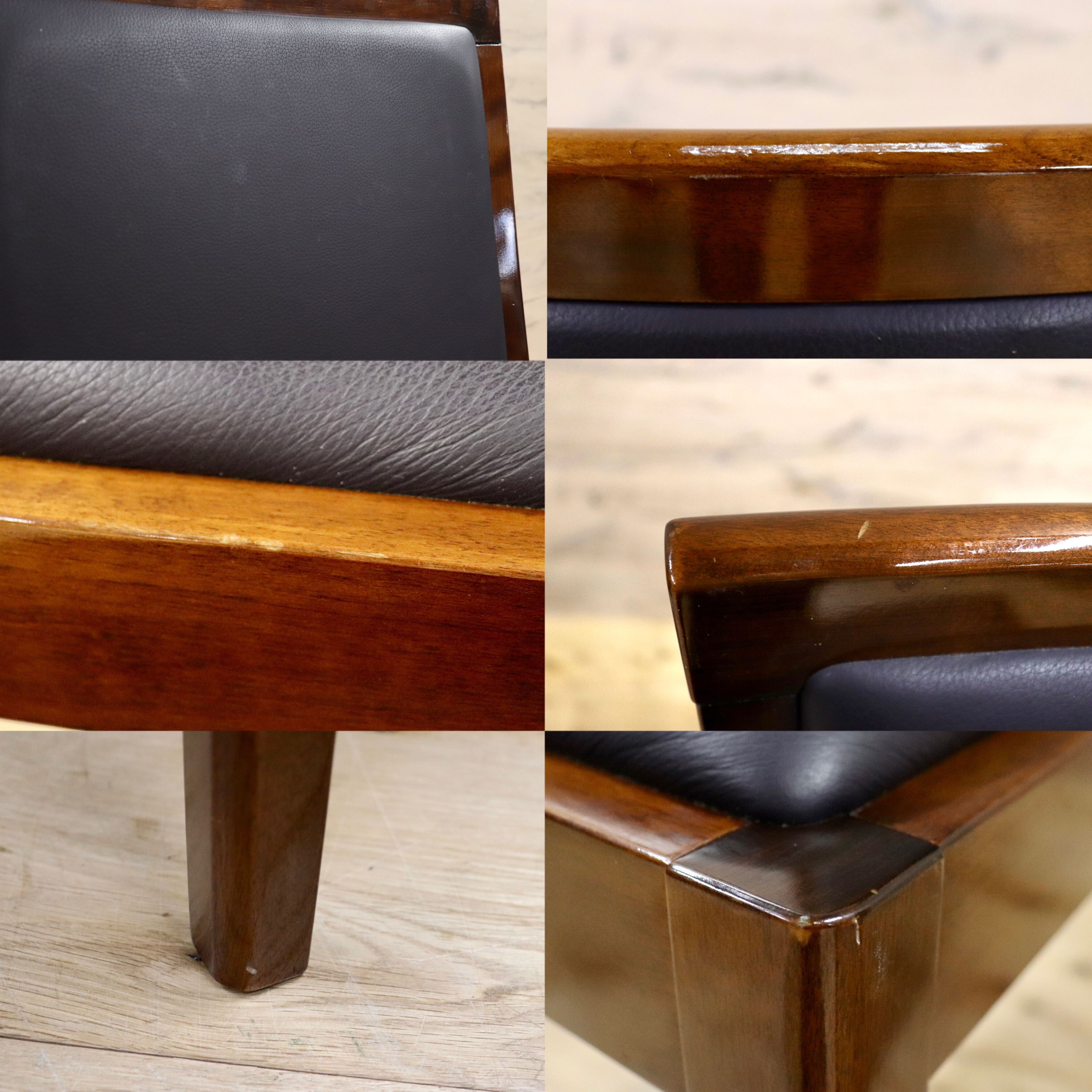 GMHF40B○モリシゲ / MORISHIGE アームレスチェア 2脚セット 椅子 ダイニングチェア 本革 レザー IDC大塚家具 高級家具 モダン