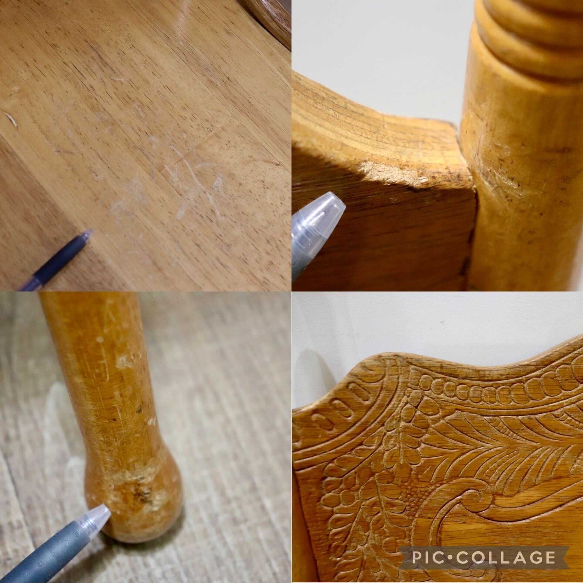 GMHH423D○Shin Lee / シンリー ダイニングチェア 食卓椅子 ハイバック オーク材 彫刻 カントリーアンティーク IDC大塚家具