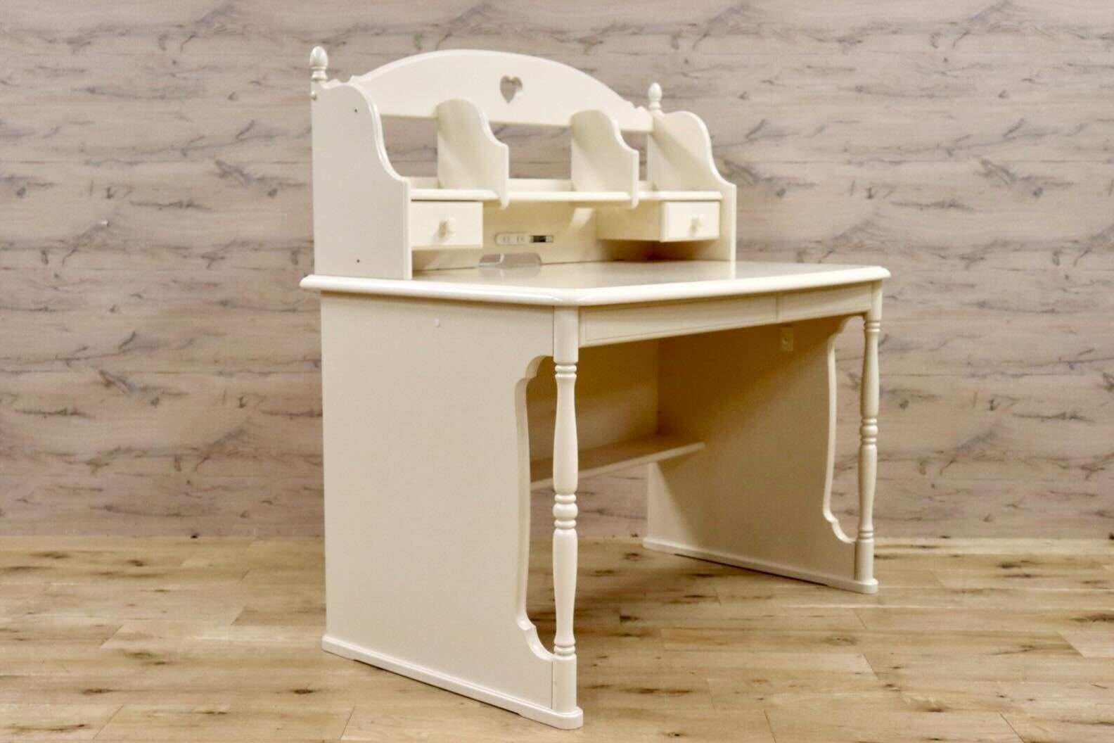 GMHK63○karimoku / カリモク SC3680 学習机 勉強机 ワゴン ブックスタンド カントリー プリンセスアイボリー 約20万 国産家具