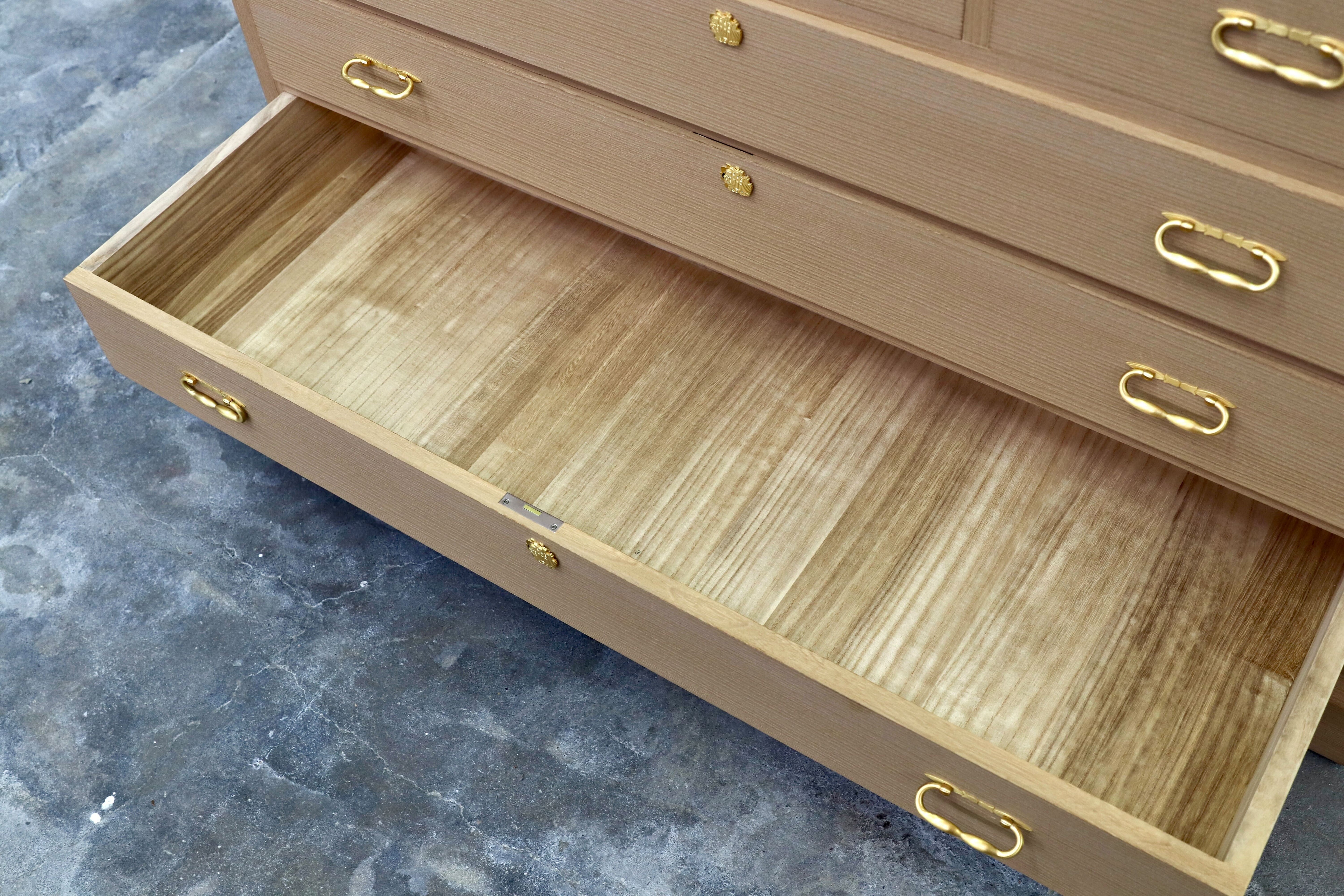 GMIS313○伝統工芸士 岡本国昭 紀州箪笥 和箪笥 着物箪笥 作家物 桐箪笥 和室 衣装箪笥 座敷 最高級 家具