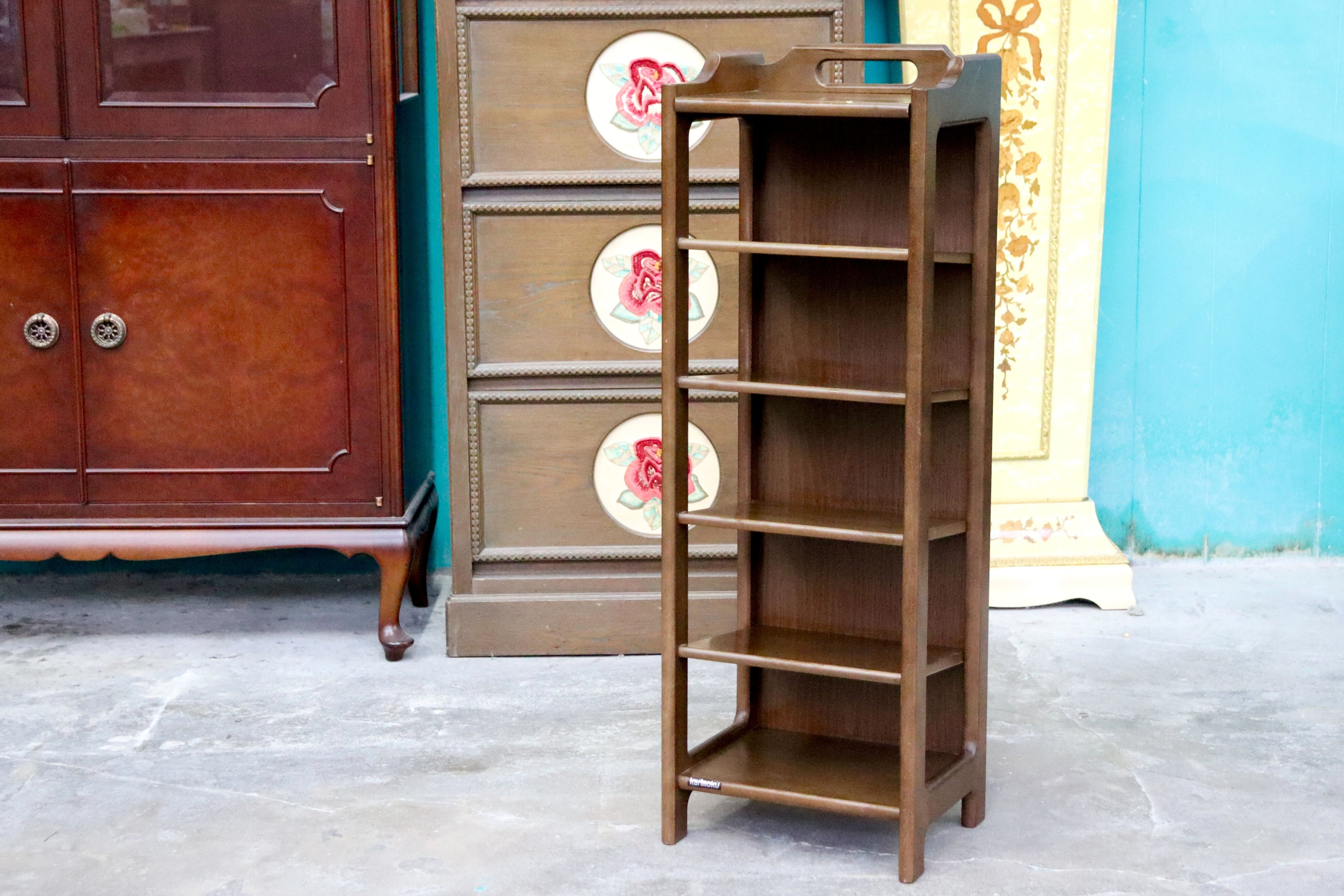 GMIK804○karimoku / カリモク スリッパラック 収納ラック 玄関収納 スリッパ立て 収納棚 レトロ ヴィンテージ 国産家具