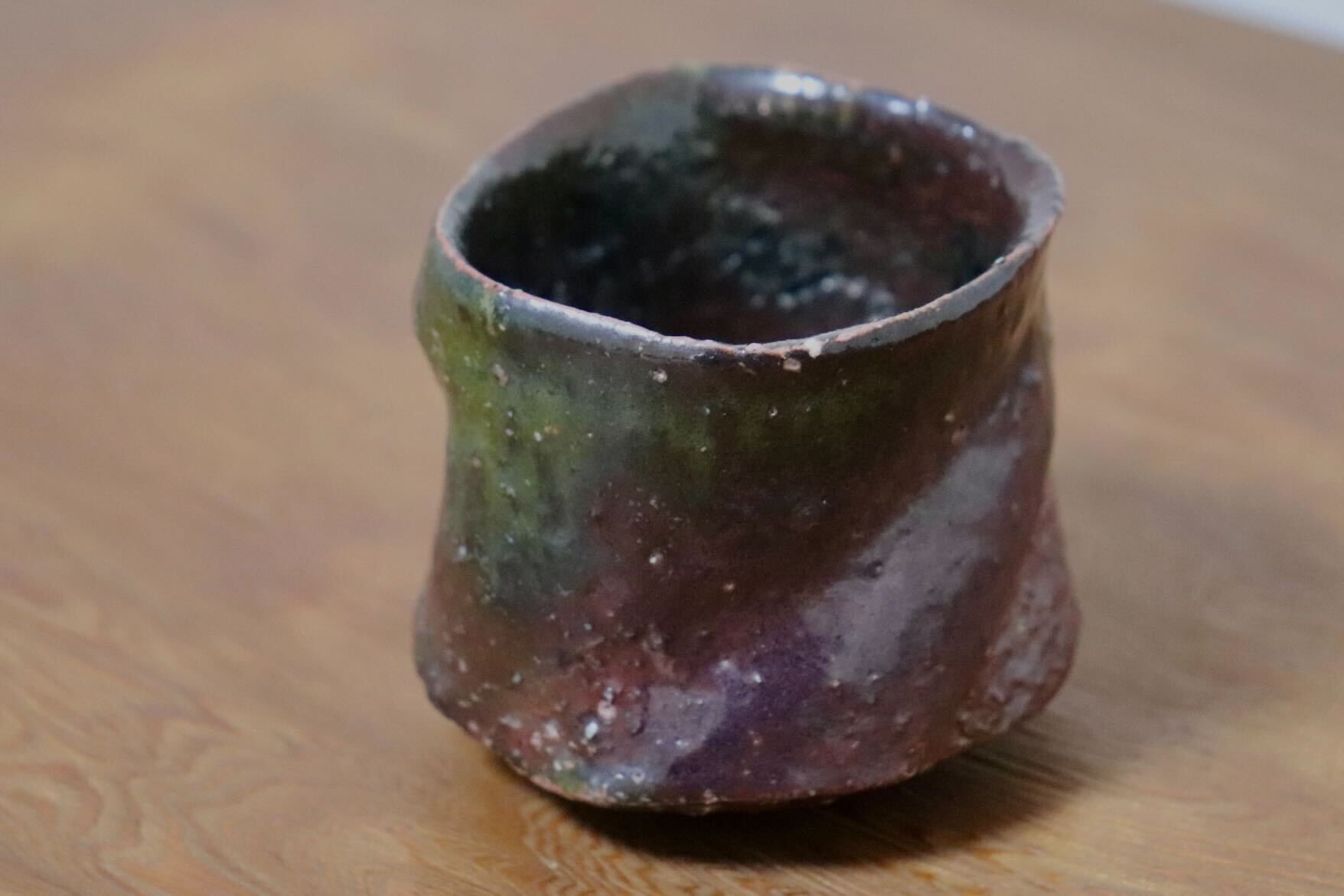 GMIO435A○千代市陶房 清水万佐年 丹波焼 ぐい呑み 酒器 伝統工芸 丹波篠山 未使用