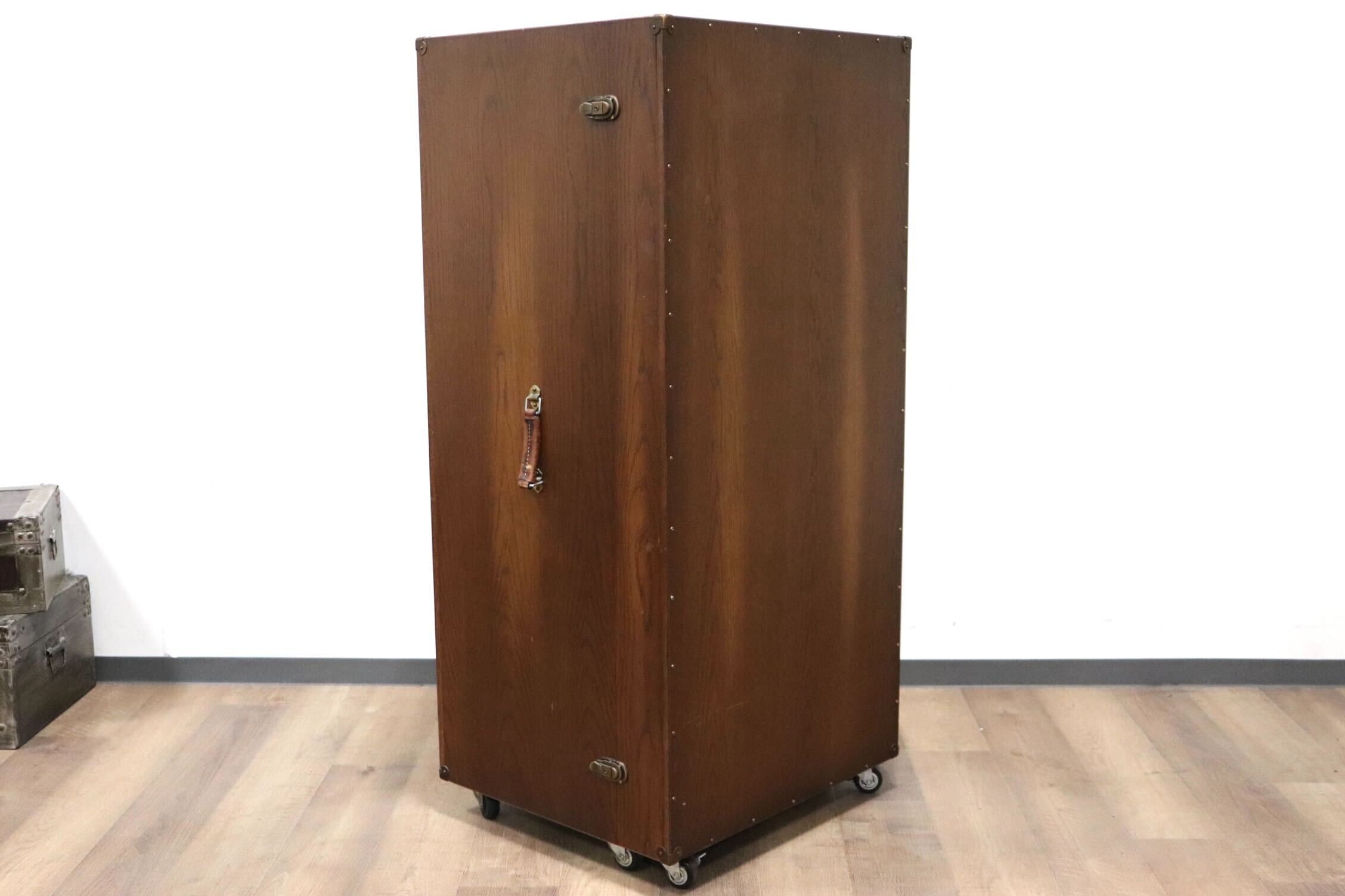 GMHK17○中島制作所 MAGELLAN マゼラン トランクチェスト 6段チェスト 飾り棚 マガジンラック 収納家具 オーク材 アンティーク 大川家具