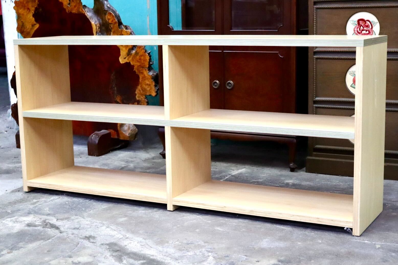 GMIH432C○滝澤ベニヤ ペーパーウッド サイドボード 飾り棚 ブックシェルフ ラック 本棚 木製 リビング収納 国産家具 モデルルーム展示品