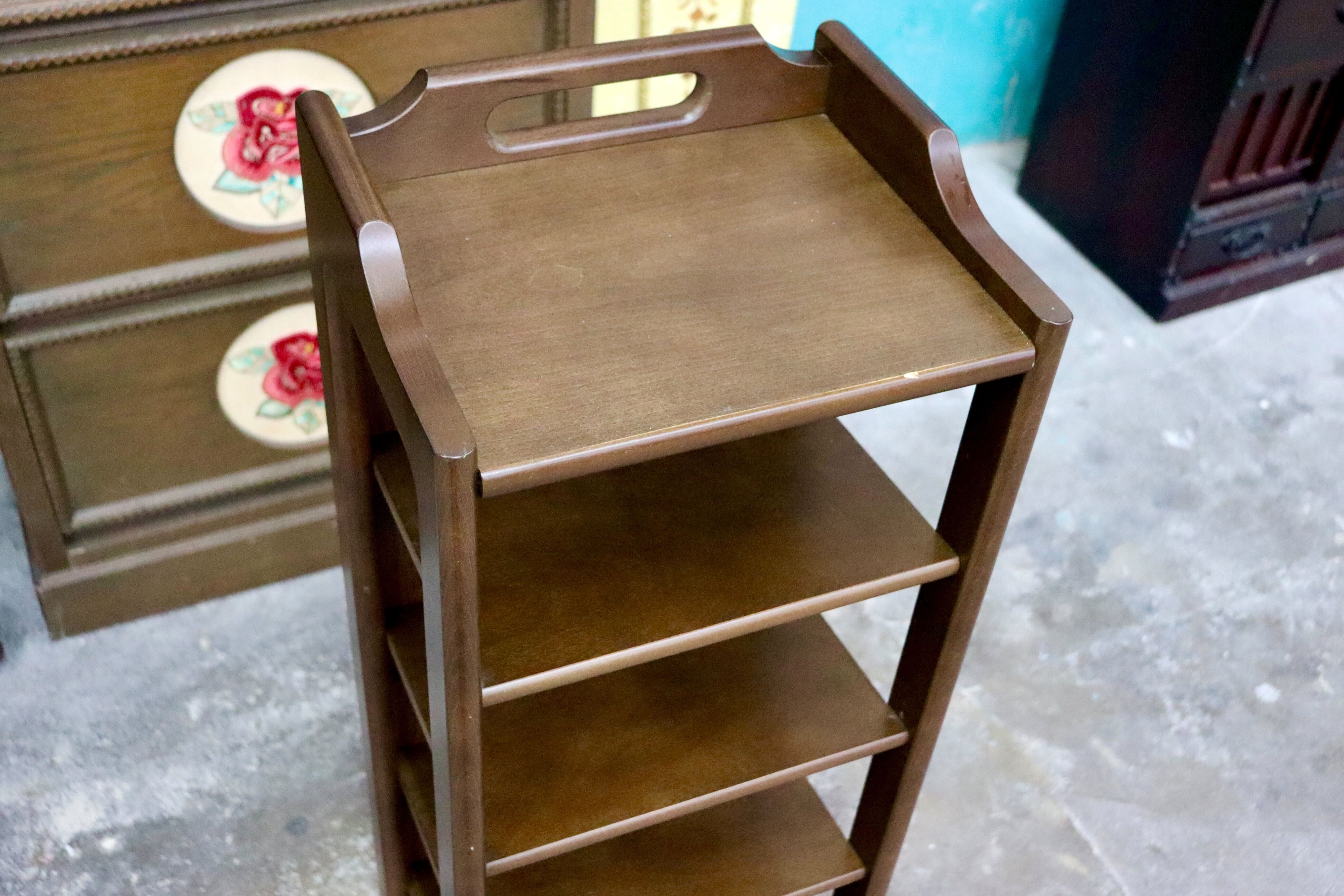 GMIK804○karimoku / カリモク スリッパラック 収納ラック 玄関収納 スリッパ立て 収納棚 レトロ ヴィンテージ 国産家具