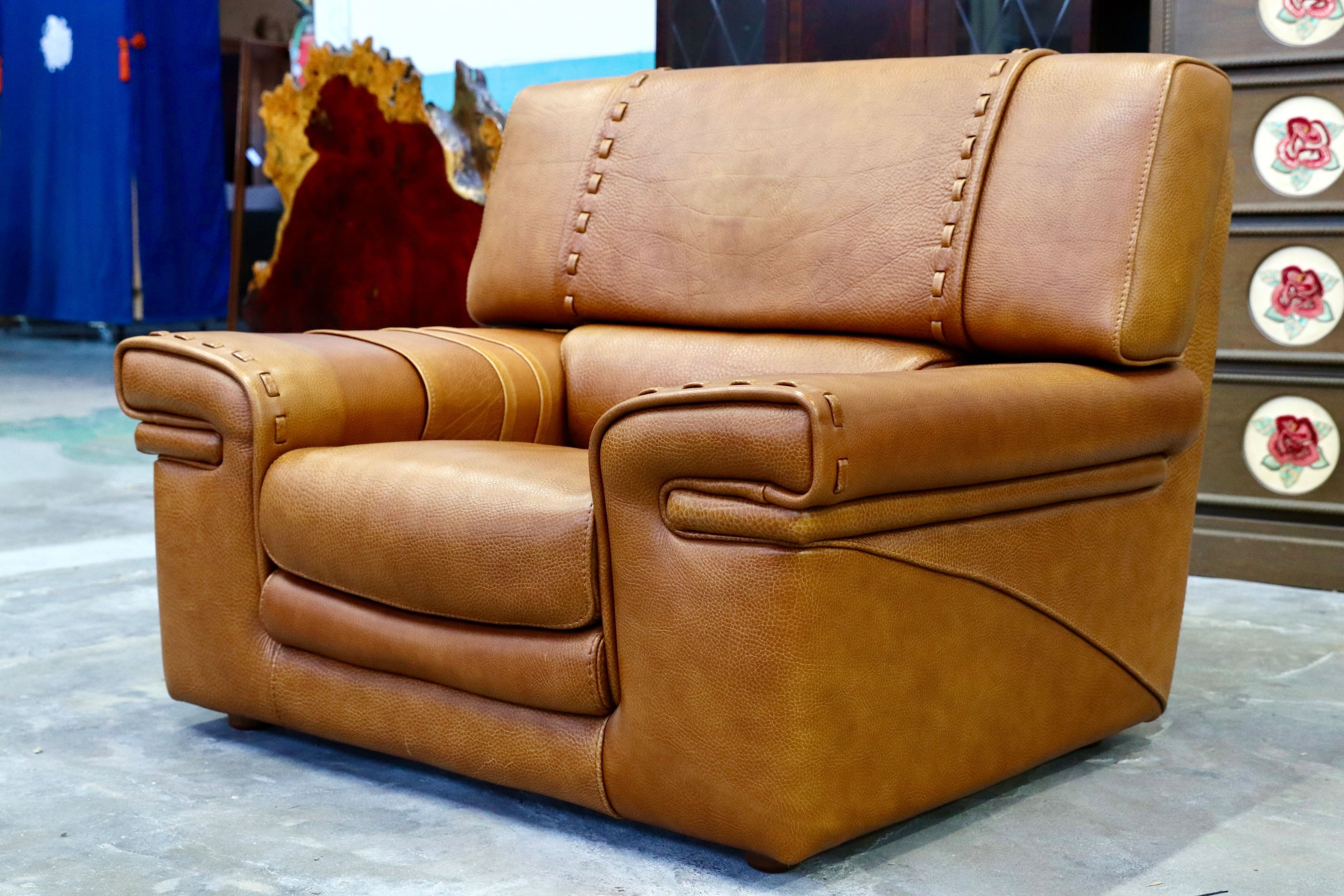 GMIK576A○formenti / フォルメンティ イタリア製 最高級 ラグジュアリー シングルソファ 厚手本革 ブラウン ユーロカーサ取扱 約70万