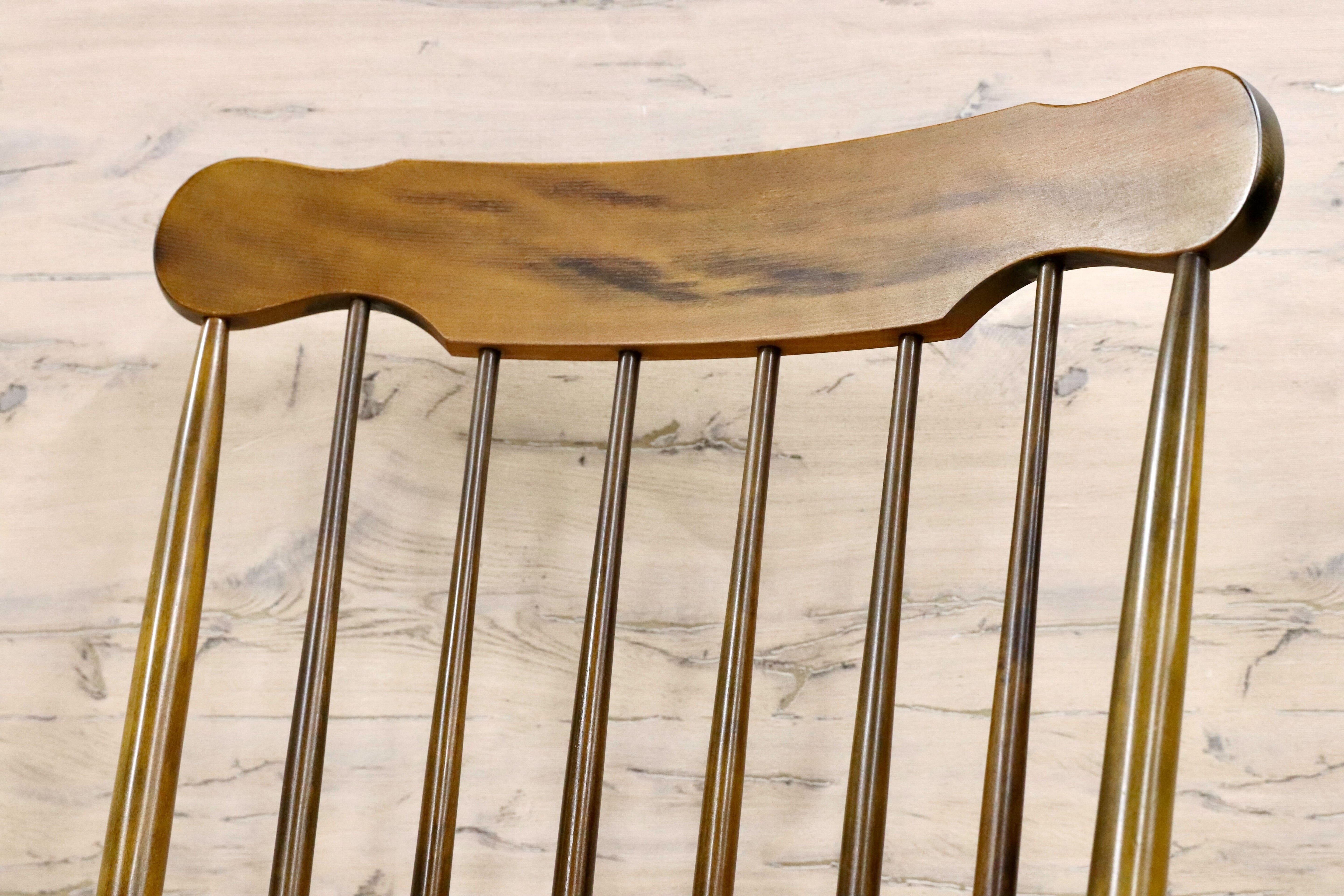 GMHS62○飛騨の家具 ヒダ・ダイネット ロッキングチェア 揺り椅子 安楽椅子 レトロ カントリー アンティーク