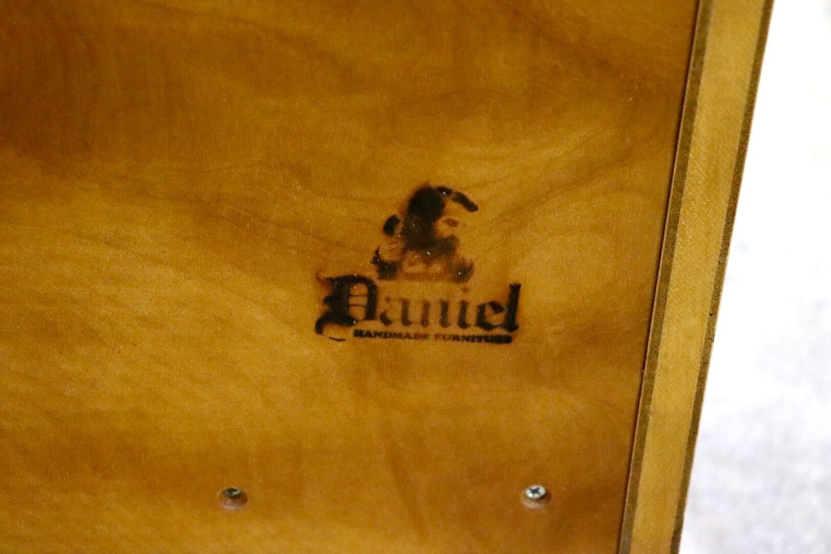 GMIS323○横浜ダニエル / DANIEL コーナーラック 飾り棚 シェルフ リビング収納 アーリーアメリカン 樺桜 無垢 定価約27.4万 美品