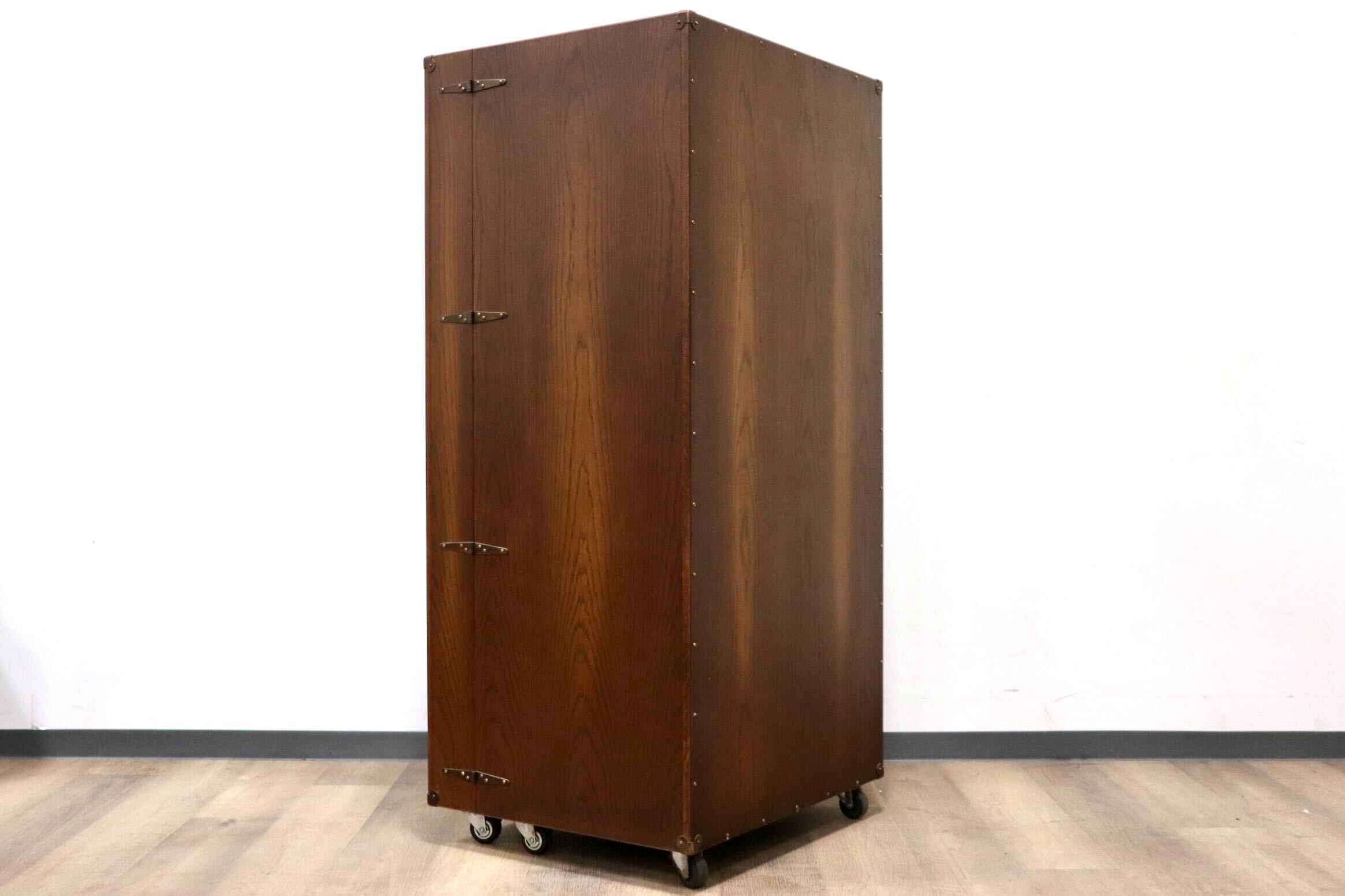 GMHK17○中島制作所 MAGELLAN マゼラン トランクチェスト 6段チェスト 飾り棚 マガジンラック 収納家具 オーク材 アンティーク 大川家具