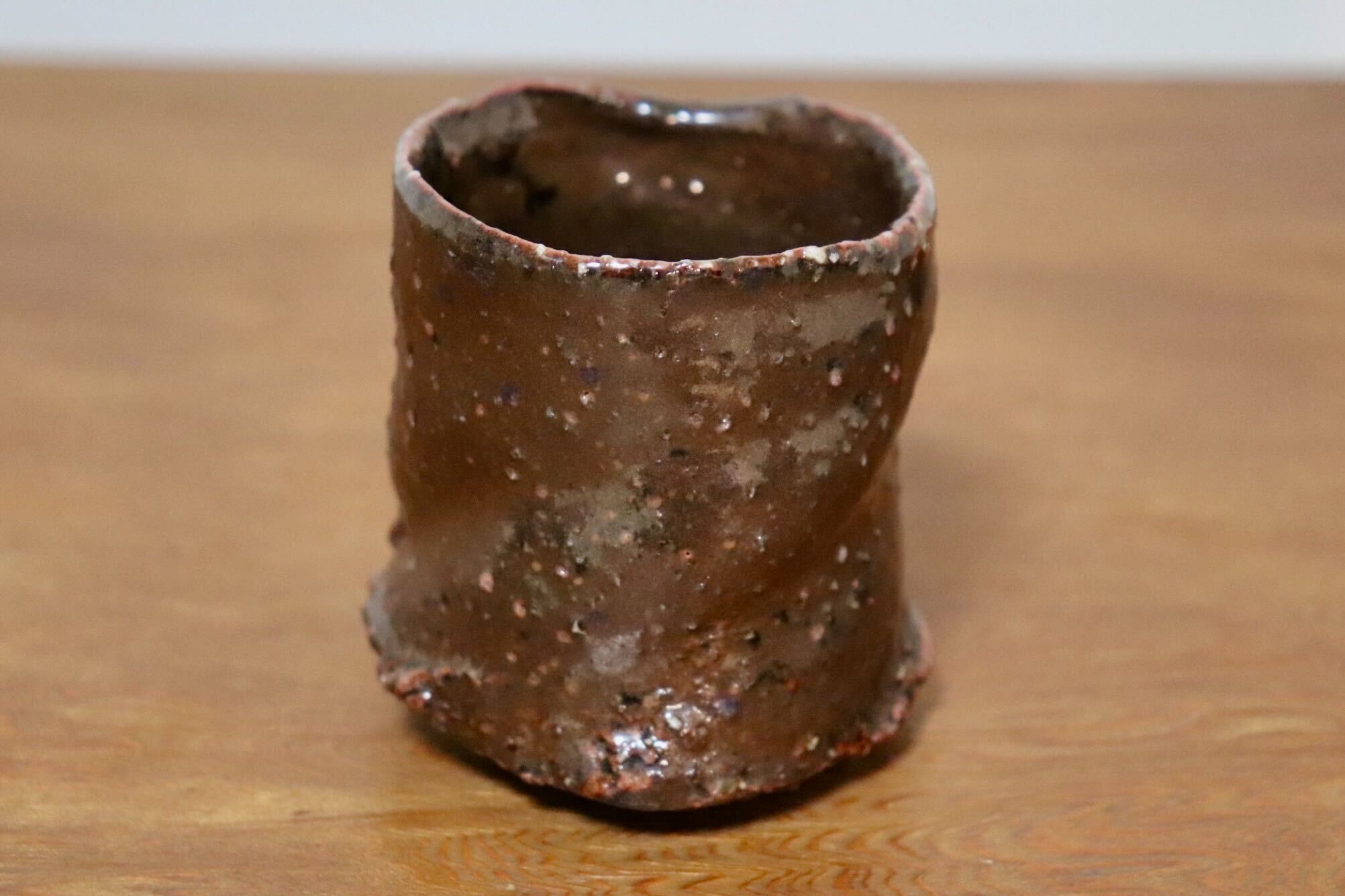 GMIO435B○千代市陶房 清水万佐年 丹波焼 ぐい呑み 酒器 伝統工芸 丹波篠山 未使用