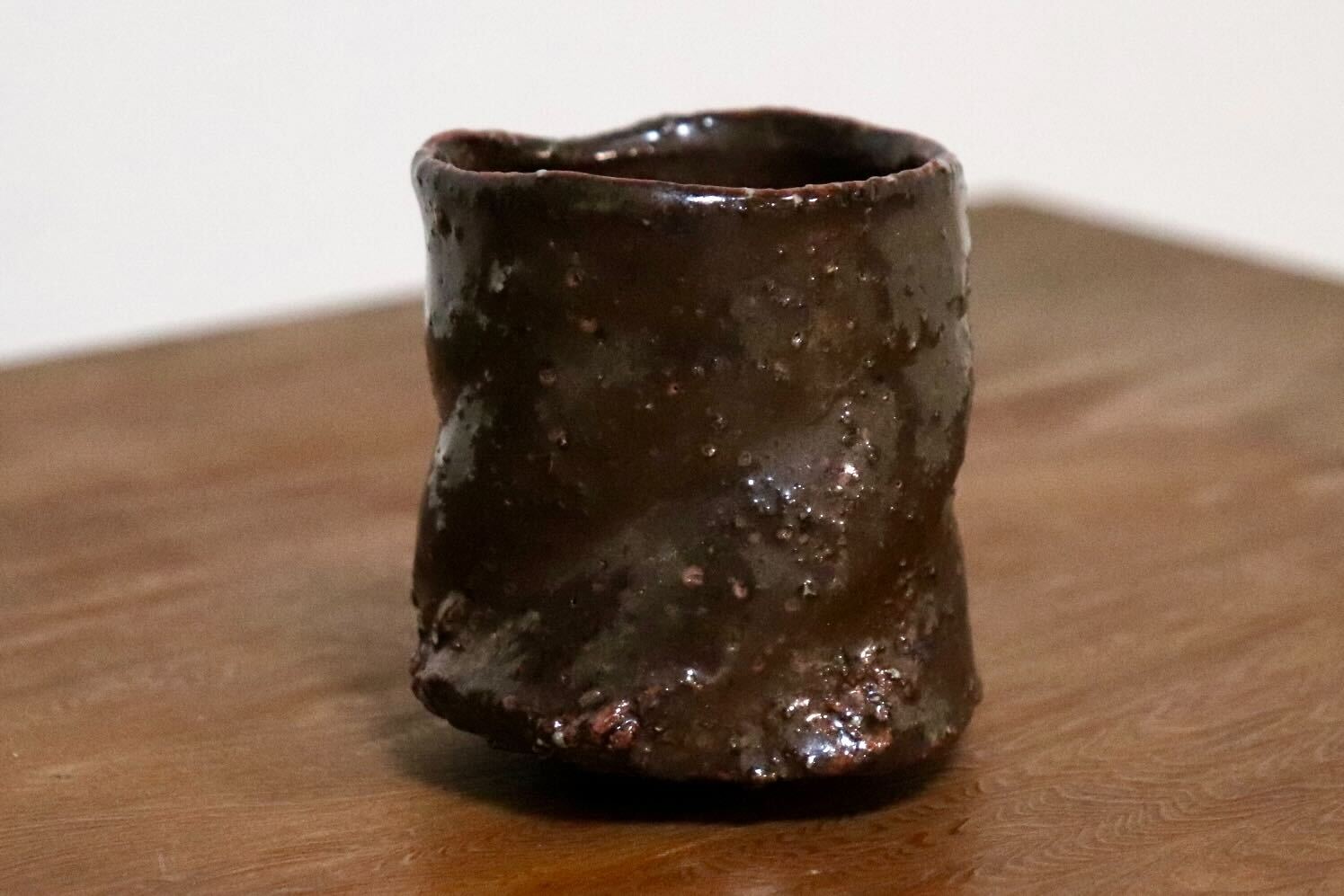 GMIO435B○千代市陶房 清水万佐年 丹波焼 ぐい呑み 酒器 伝統工芸 丹波篠山 未使用