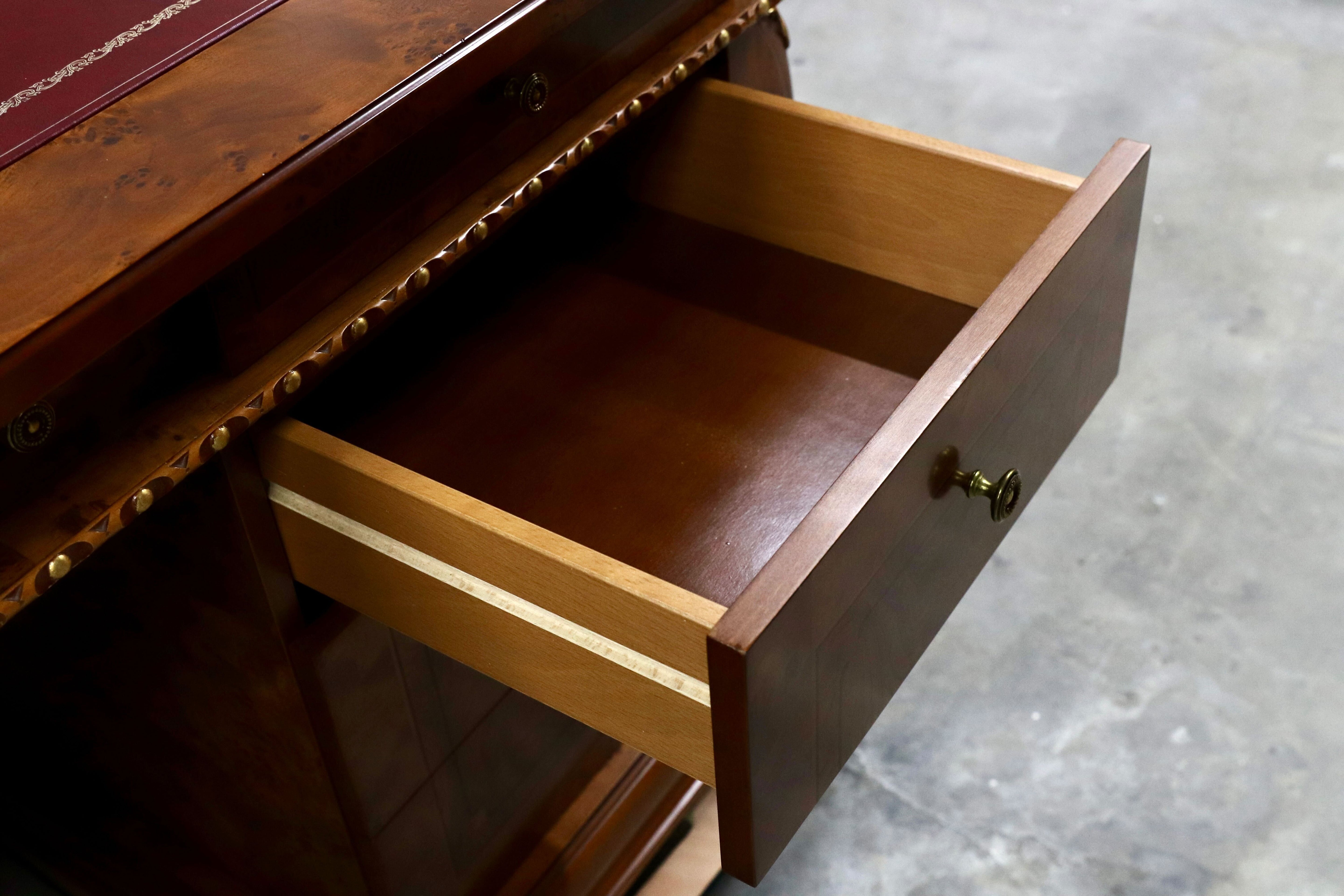 GMIK577○イタリア製 プレジデントデスク 両袖机 デスク 社長机 役員机 書斎机 クラシック ロココ調 バロック様式 最高級 店舗什器