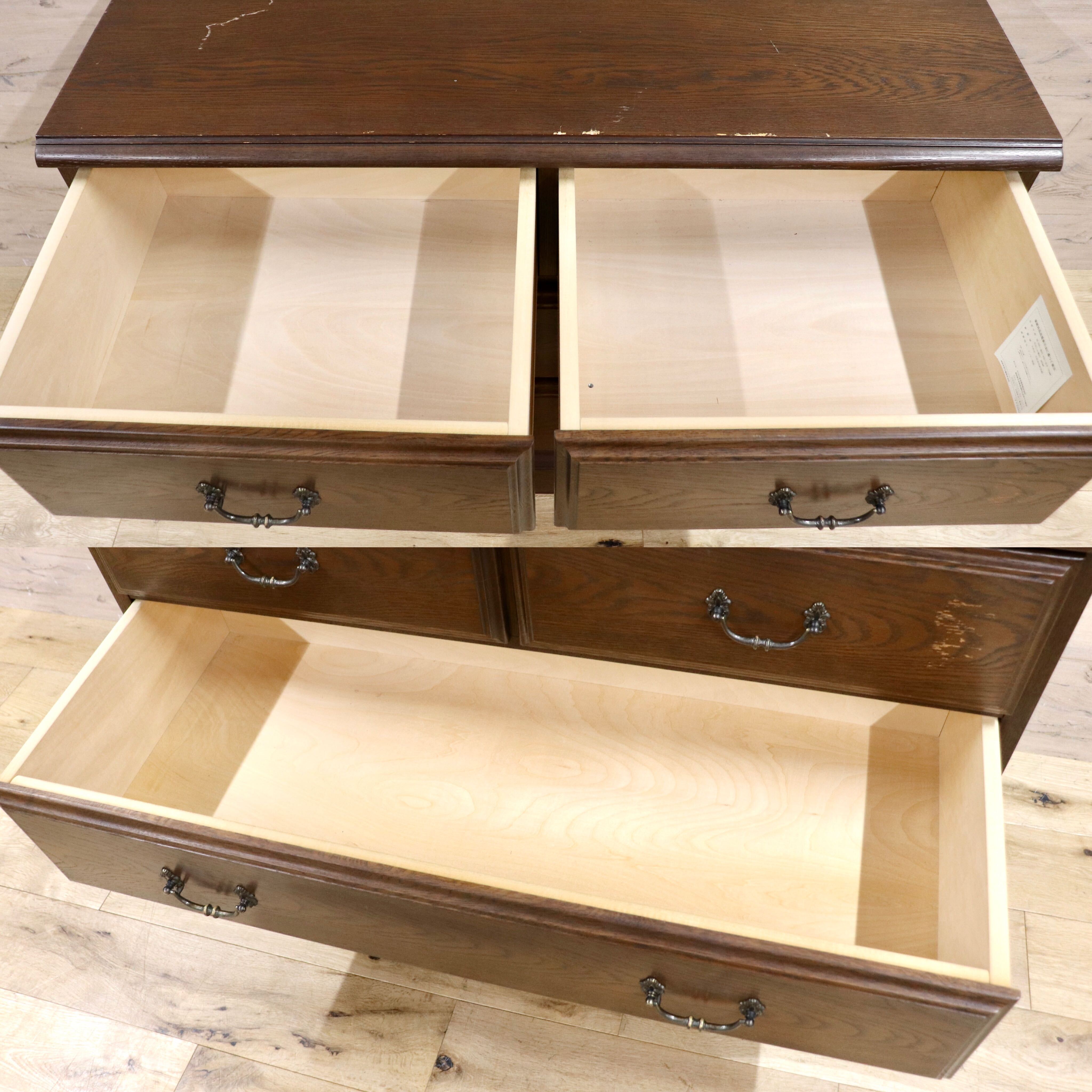 GMHS531B○domani / ドマーニ QUEENS LIFE クイーンズライフ 3段チェスト 箪笥 引き出し収納 収納家具 クラシック カリモク最高峰