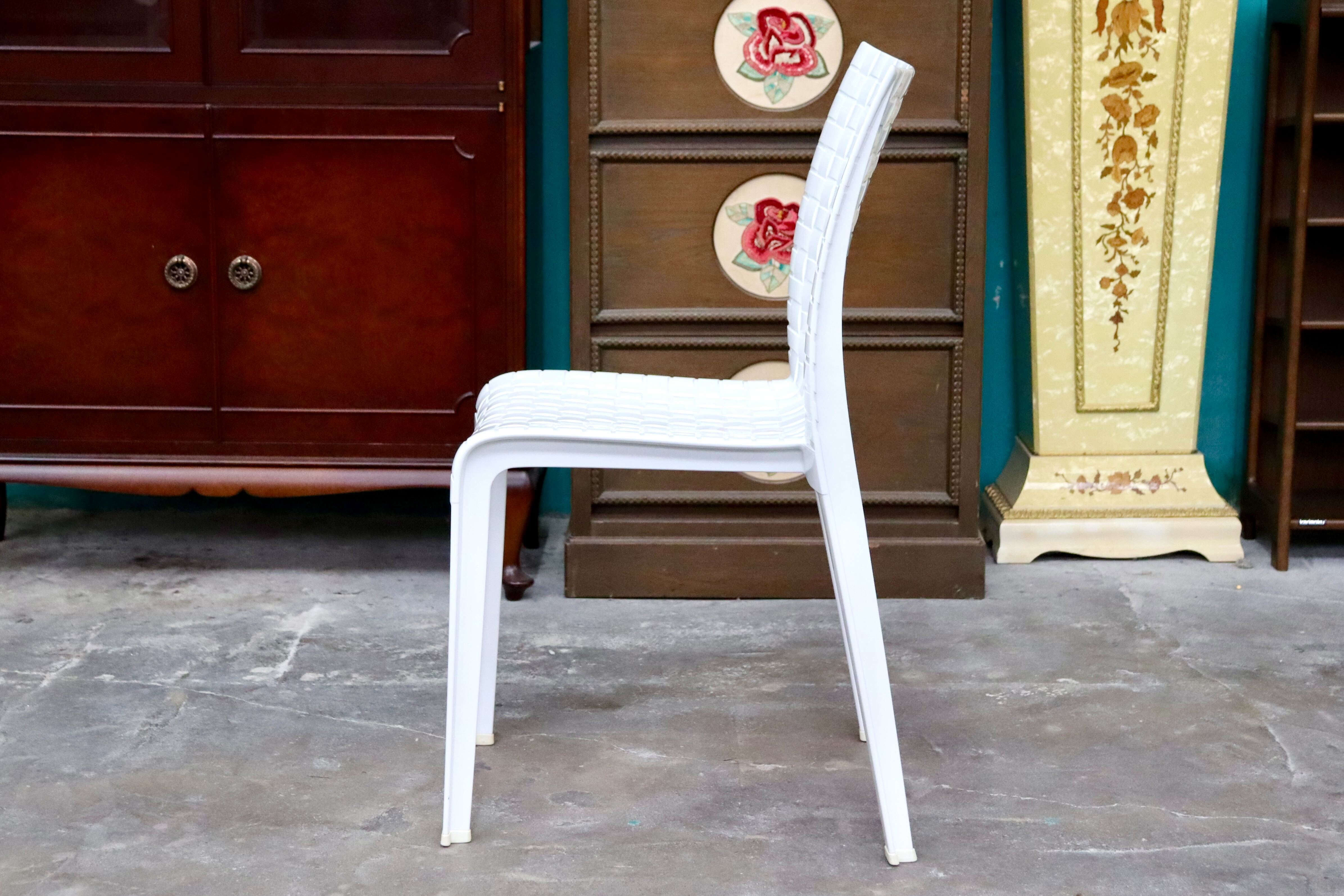 GMIK805○Kartell / カルテル AmiAmi アミアミ ダイニングチェア アームレスチェア ミィーティングチェア 椅子 ホワイト 廃盤品