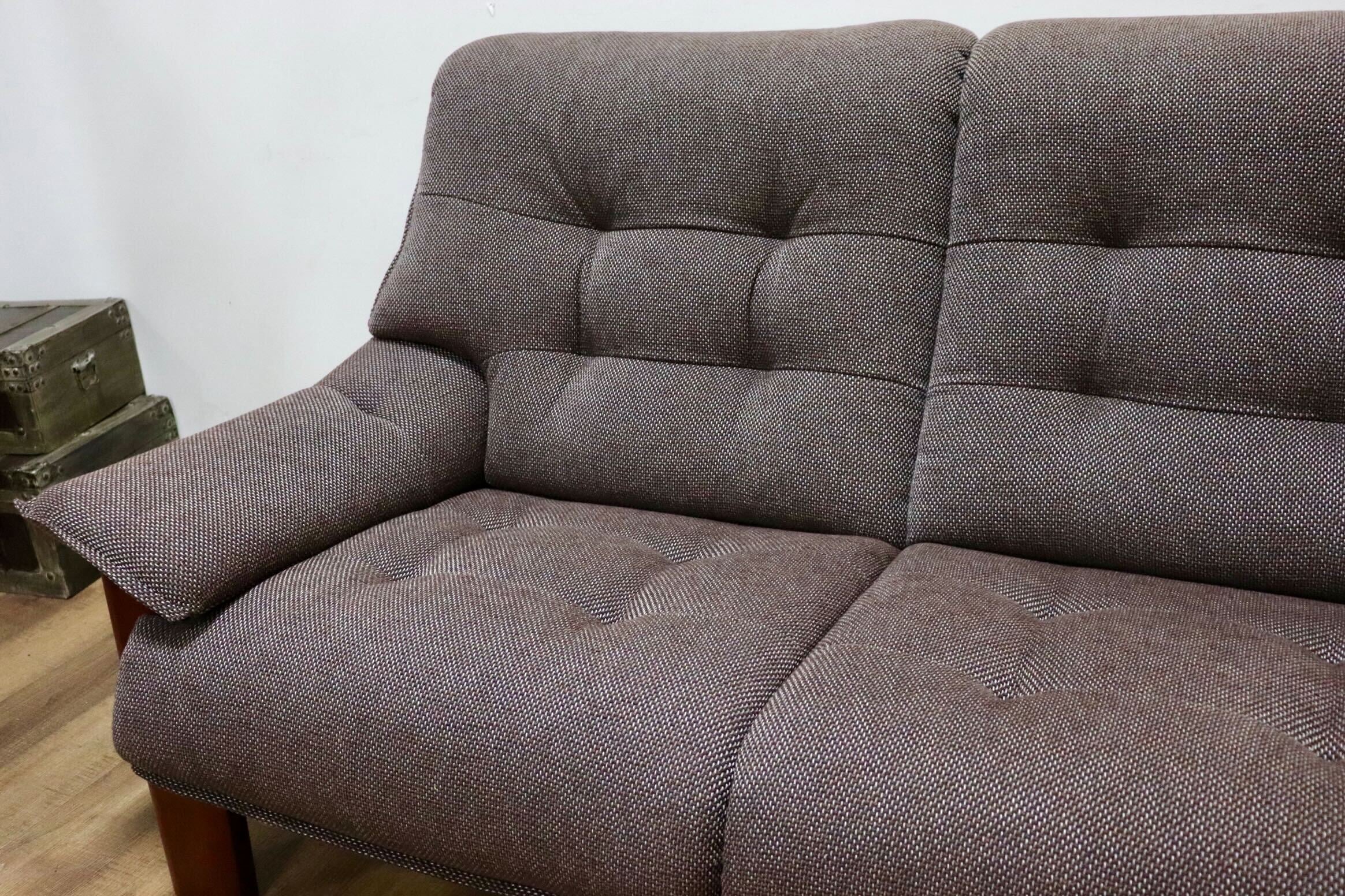 GMHK268○karimoku / カリモク UU49 2人掛けソファ ラブソファ 長椅子 右肘 ファブリック モダン 国産家具 定価約24万 展示品