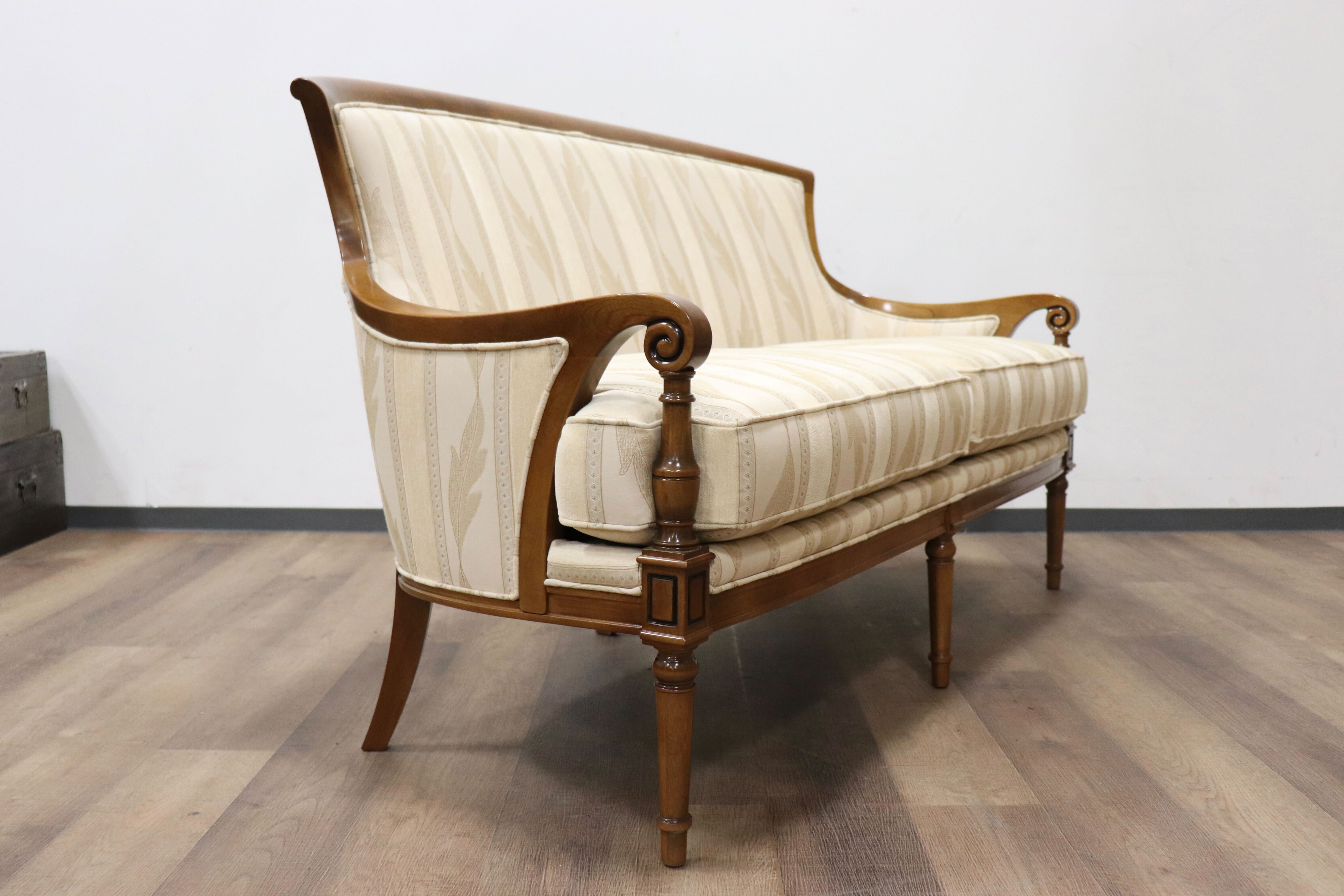 GMHS37B○domani / ドマーニ PROCEEDプロシード 2人掛けソファ ラブソファ ファブリック クラシック モダン カリモク最高峰 廃番 展示品