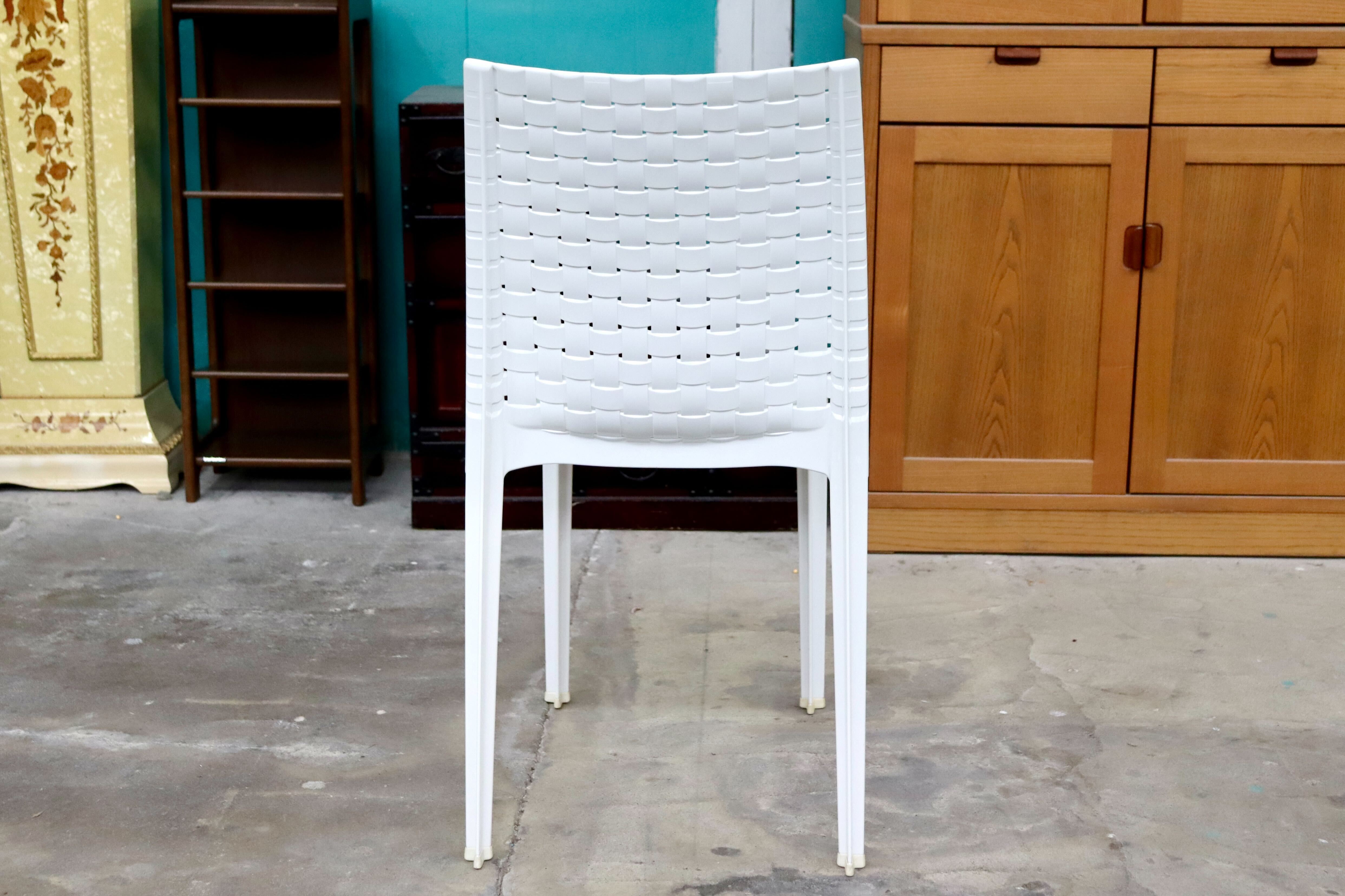 GMIK805○Kartell / カルテル AmiAmi アミアミ ダイニングチェア アームレスチェア ミィーティングチェア 椅子 ホワイト 廃盤品