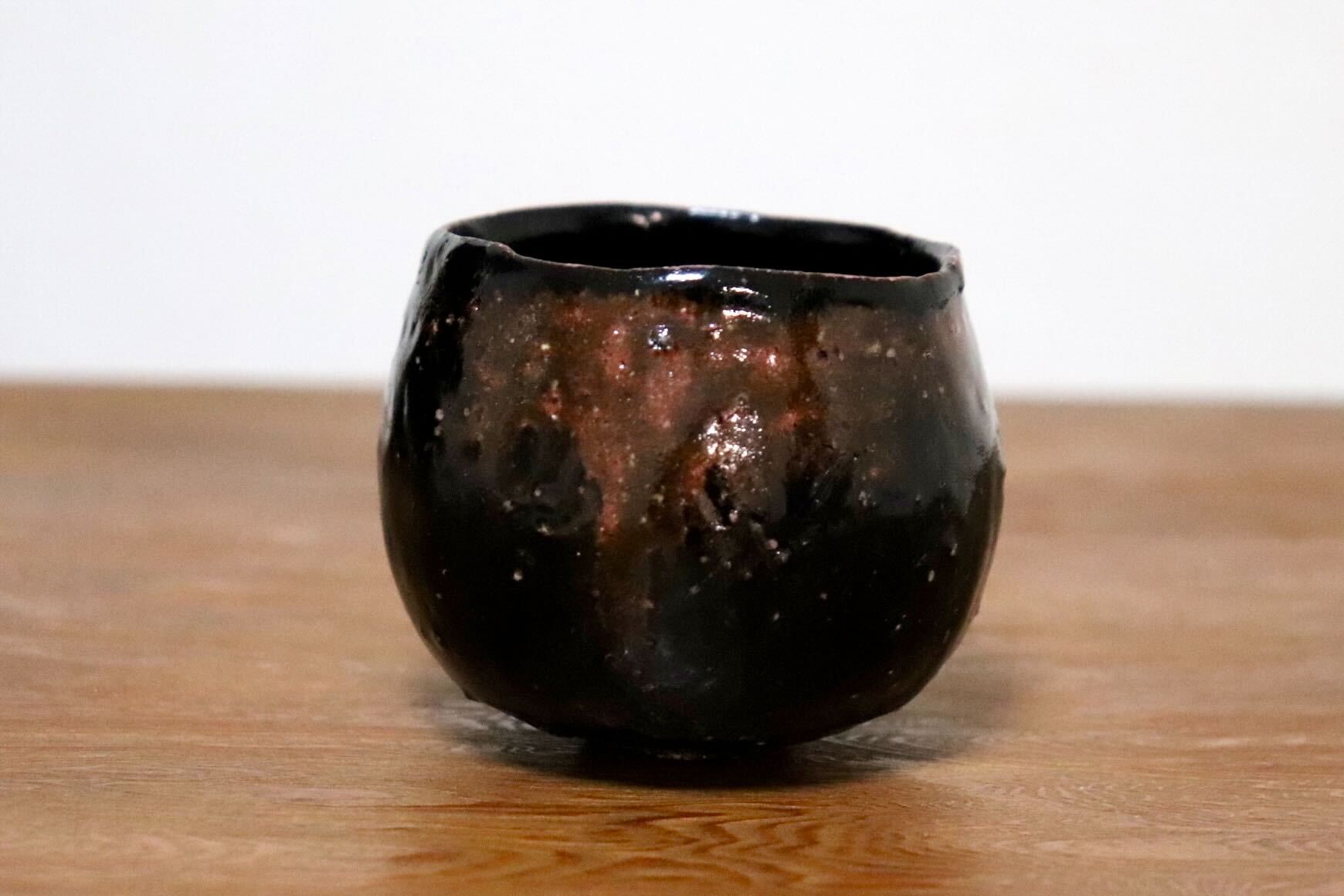 GMIO435E○千代市陶房 清水万佐年 丹波焼 ぐい呑み 酒器 伝統工芸 丹波篠山 未使用