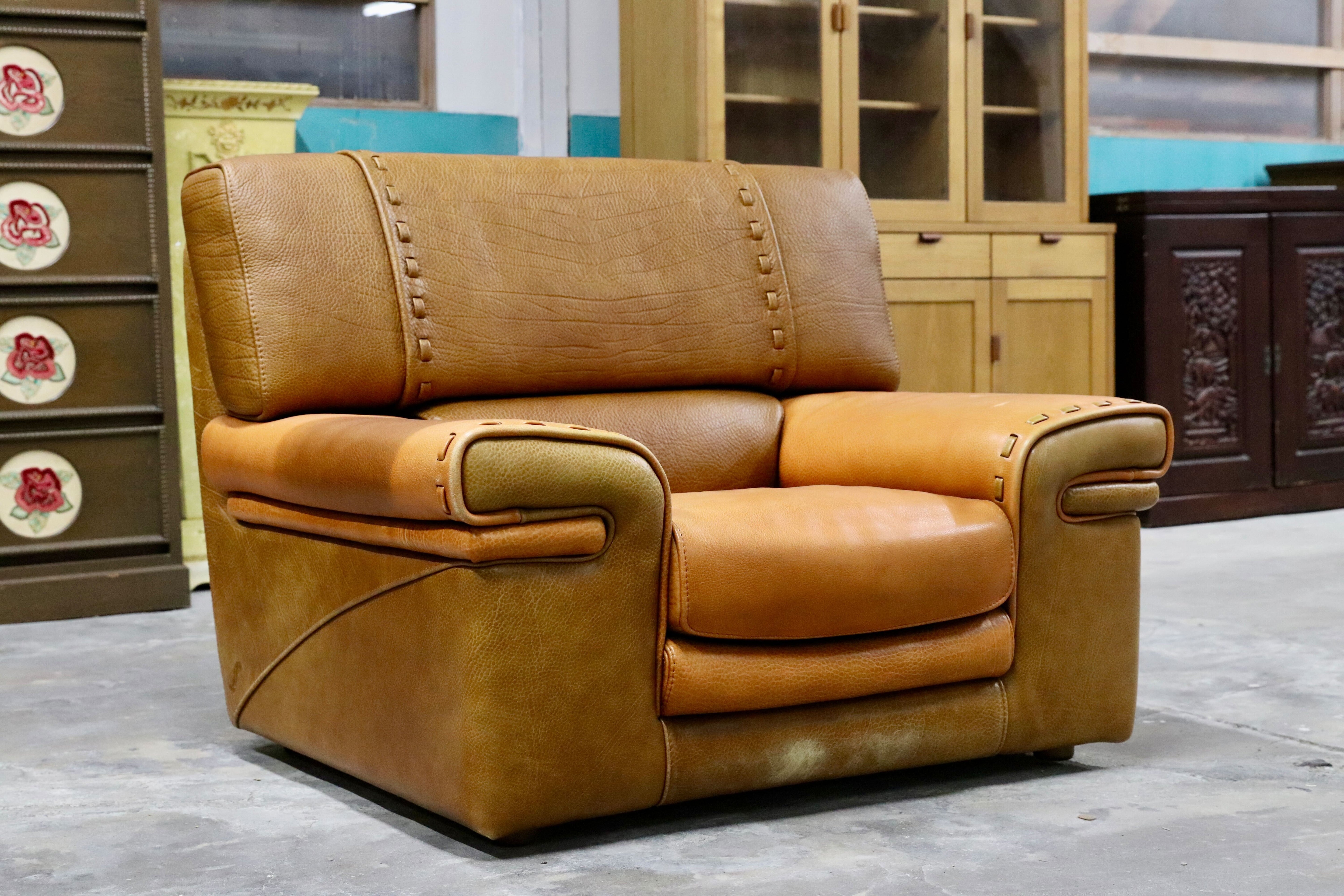 GMIK576D○formenti / フォルメンティ イタリア製 最高級 ラグジュアリー シングルソファ 厚手本革 ブラウン ユーロカーサ取扱 約70万