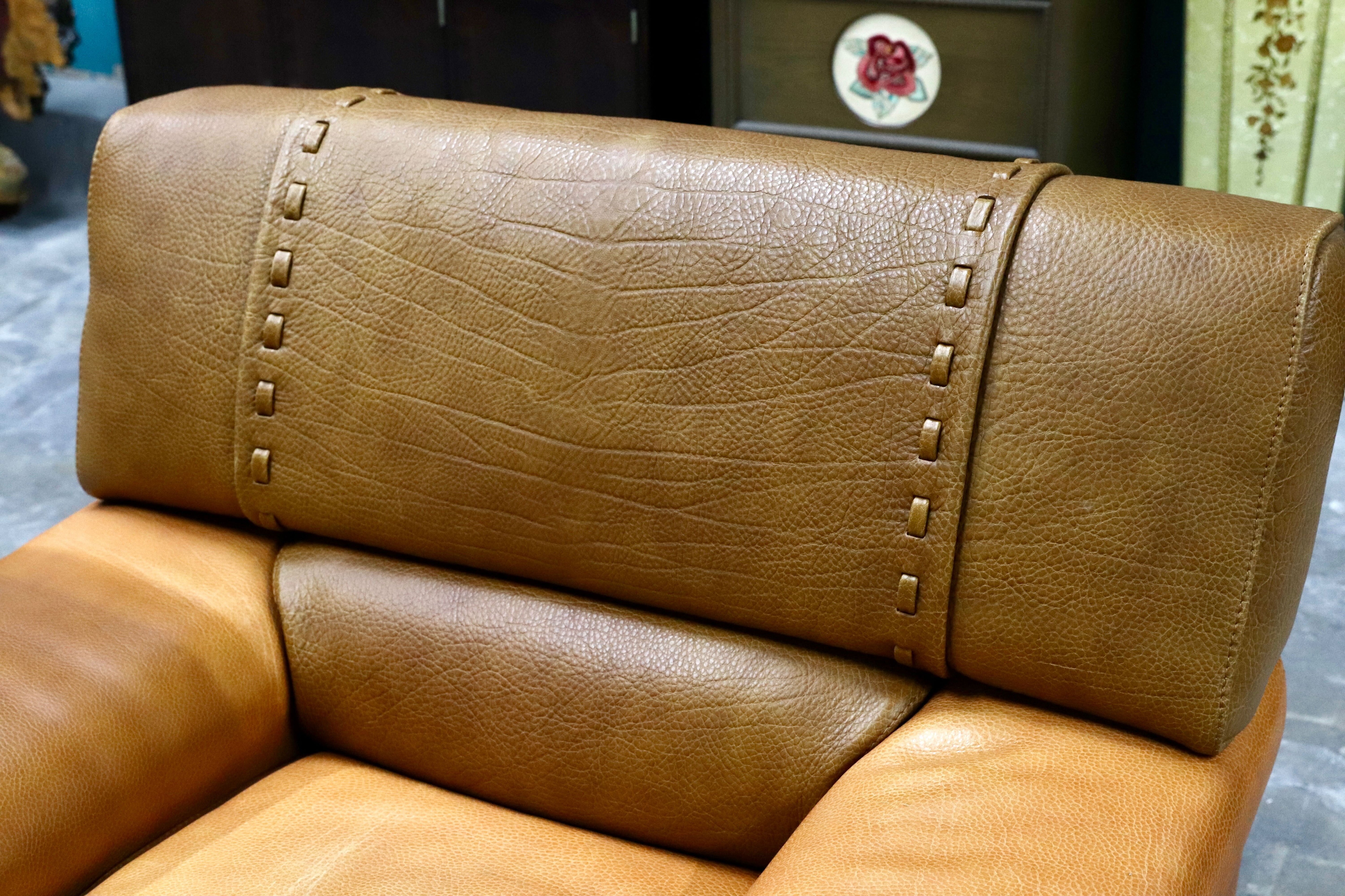 GMIK576D○formenti / フォルメンティ イタリア製 最高級 ラグジュアリー シングルソファ 厚手本革 ブラウン ユーロカーサ取扱 約70万