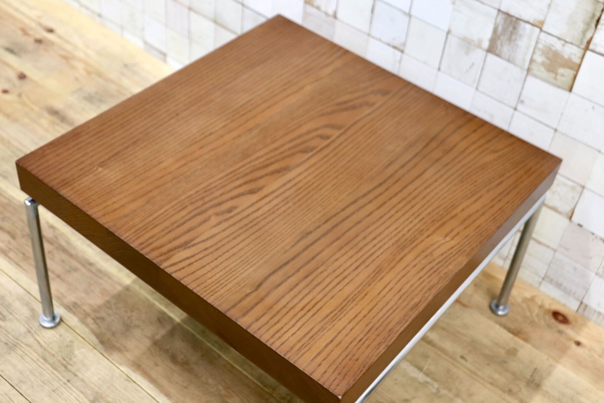 GMIH473A〇オーク無垢材 サイドテーブル コーヒーテーブル リビングテーブル センターテーブル 北欧スタイル 検) トラックファニチャー