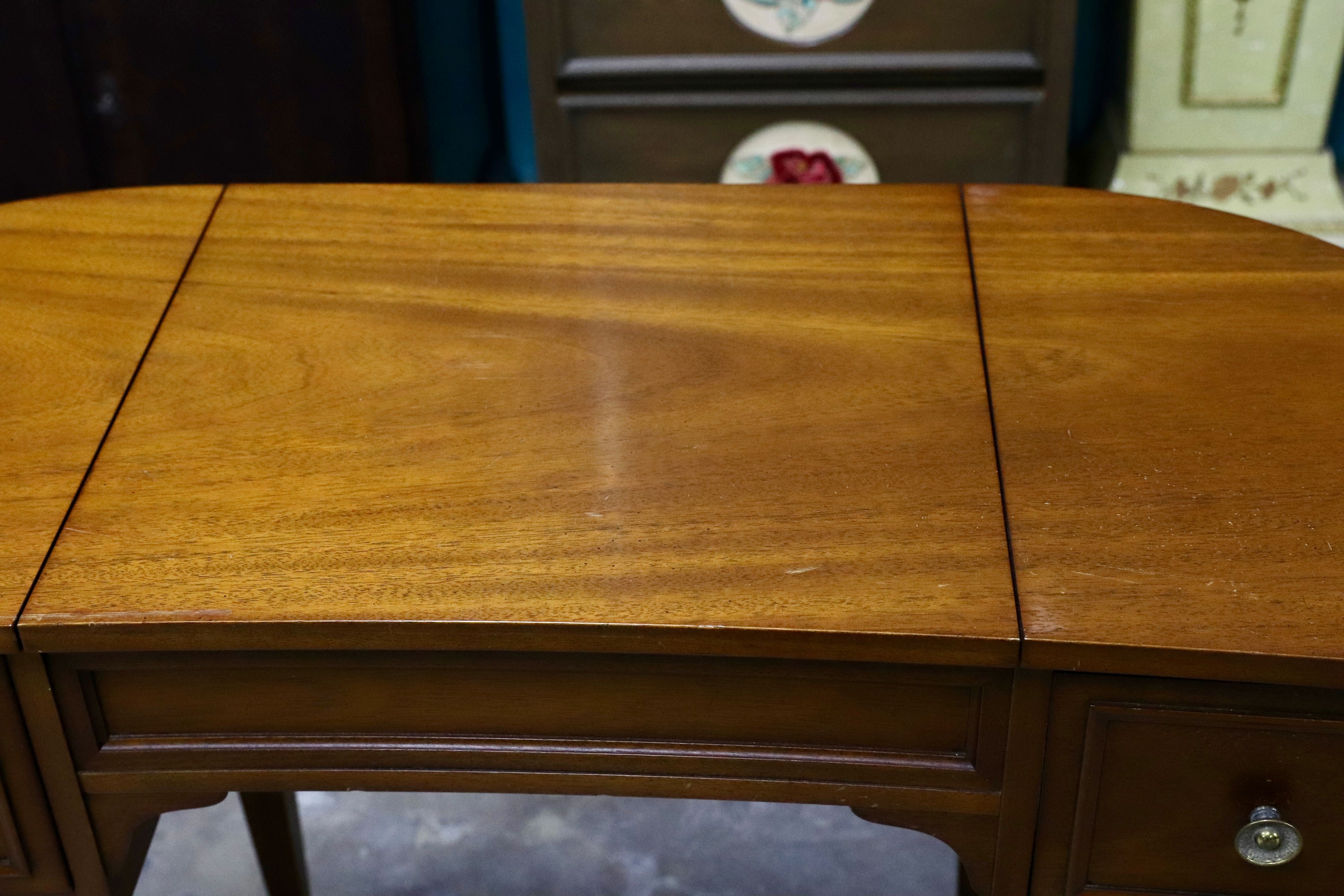 GMIK574○DREXEL HERITAGE /ドレクセルヘリテイジ トライユン ドレッサー デスク 机 クラシック ヴィンテージ アンティーク 定価約43万