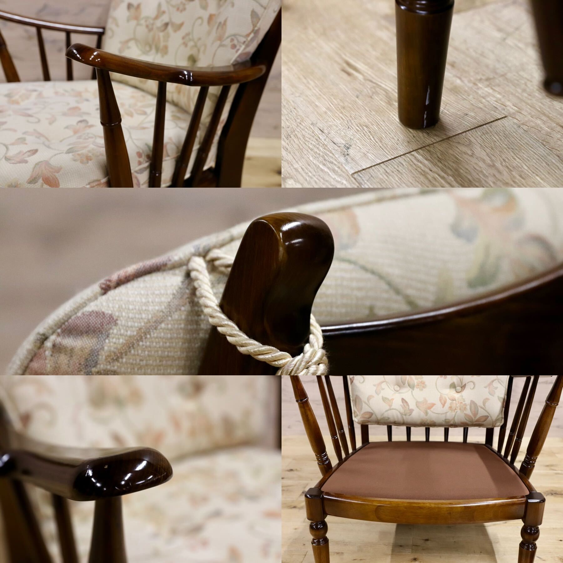 GMHN185○karimoku / カリモク コロニアル アームチェア 椅子 ラウンジチェア 国産家具