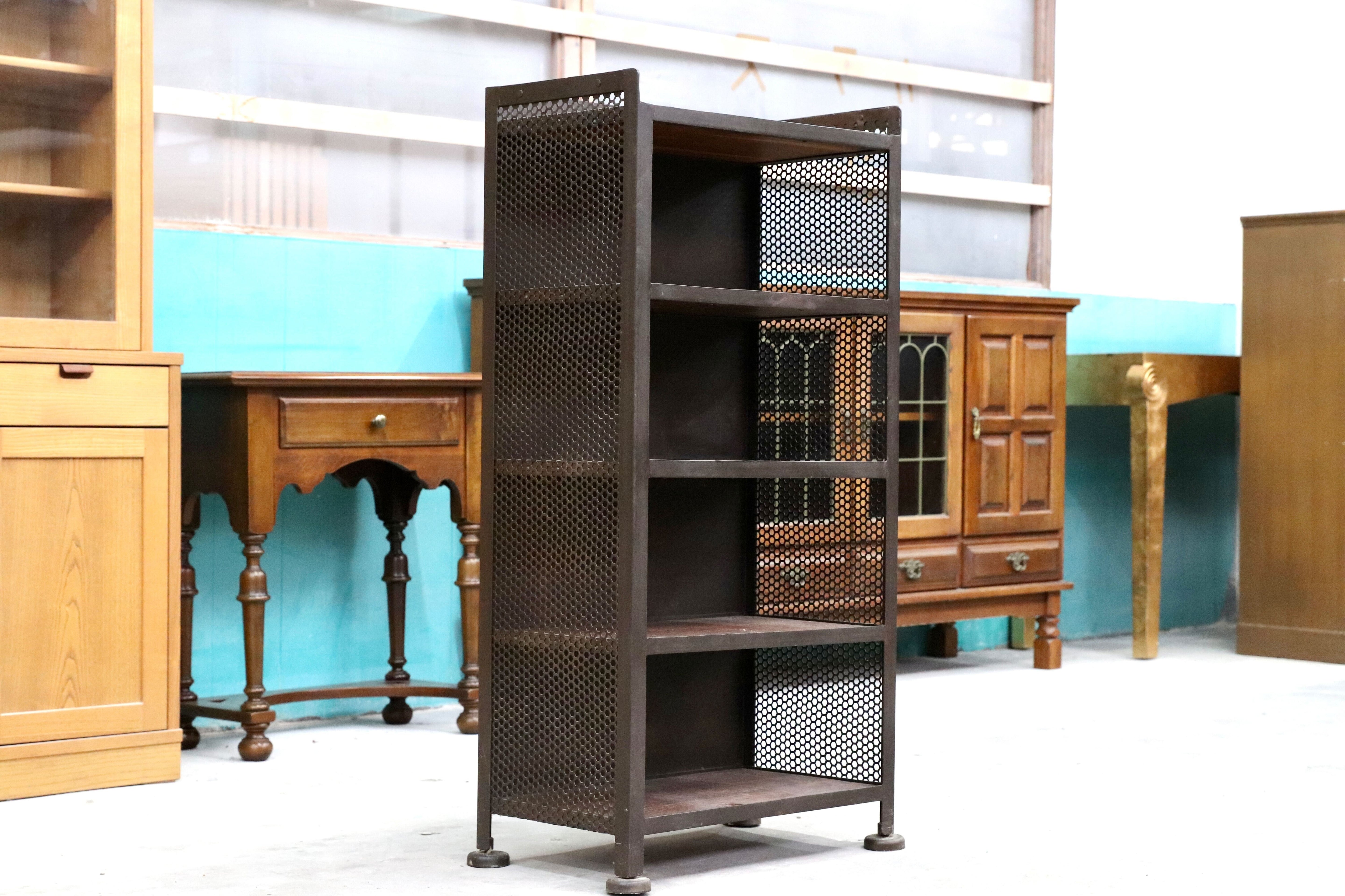 GMIK170○インダストリアル ラック シェルフ 棚 無骨 ヴィンテージ 飾り棚 ブックシェルフ