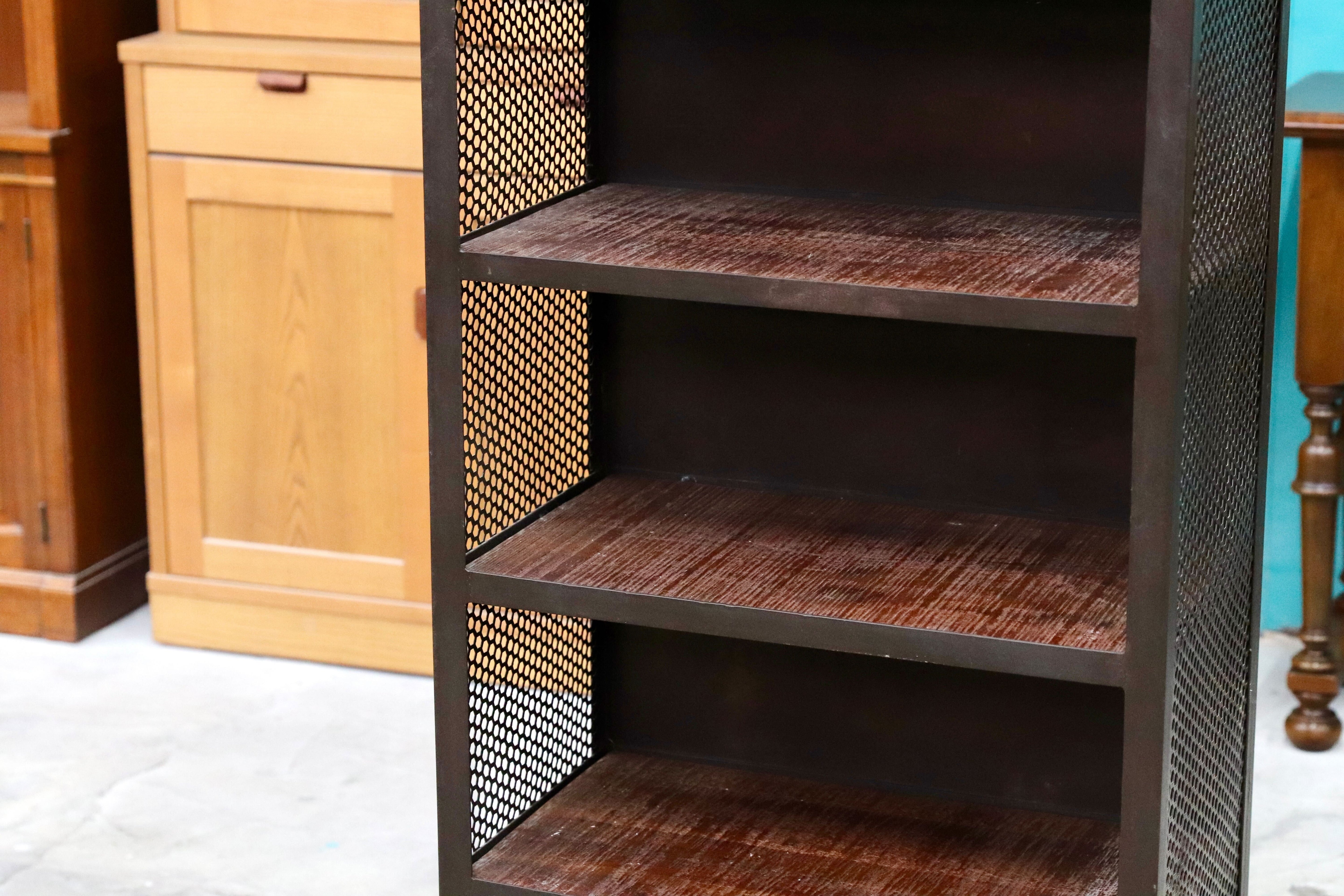 GMIK170○インダストリアル ラック シェルフ 棚 無骨 ヴィンテージ 飾り棚 ブックシェルフ